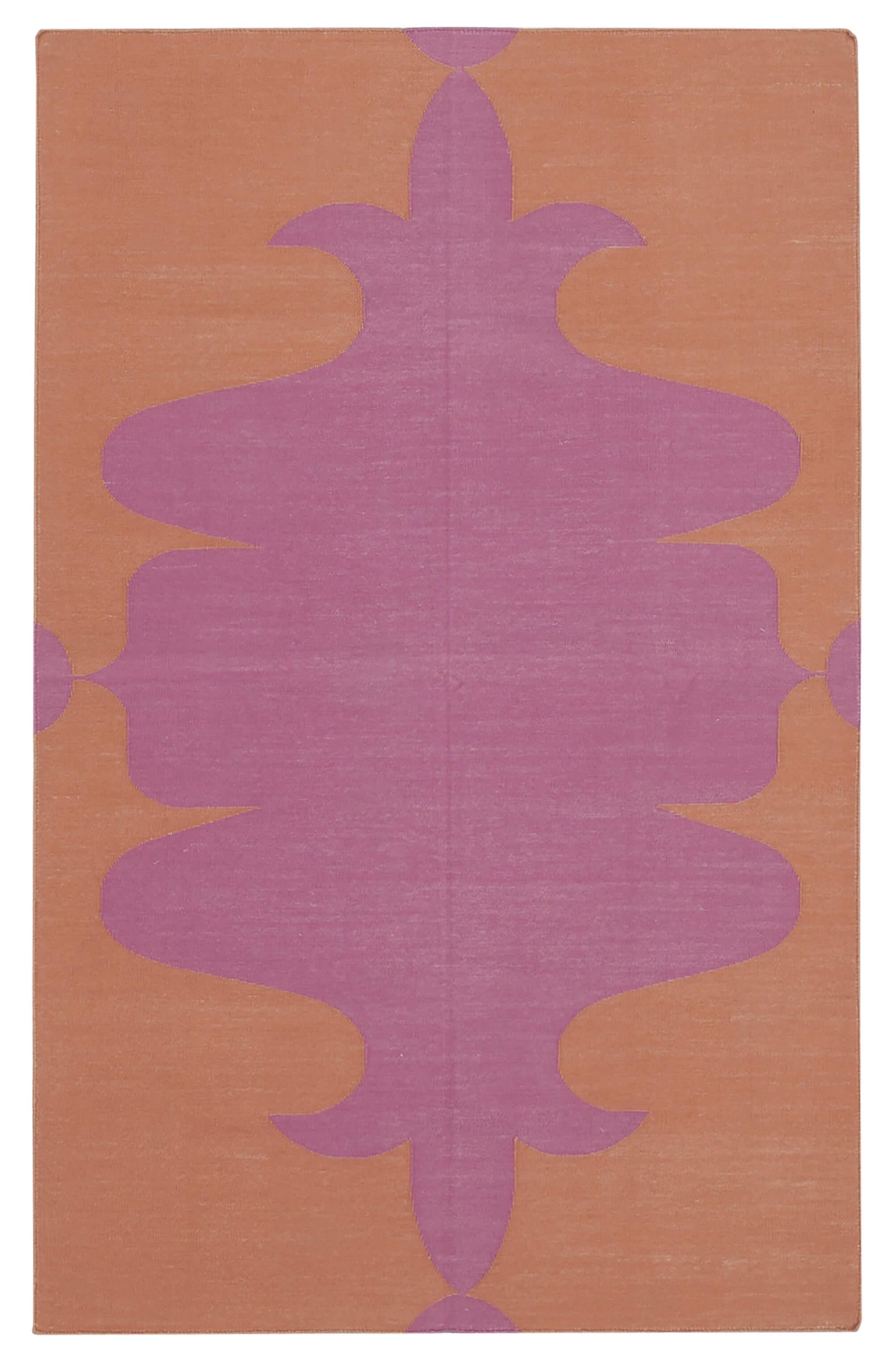 3 x 5 Fuchsia Dhurrie Rug - 2928