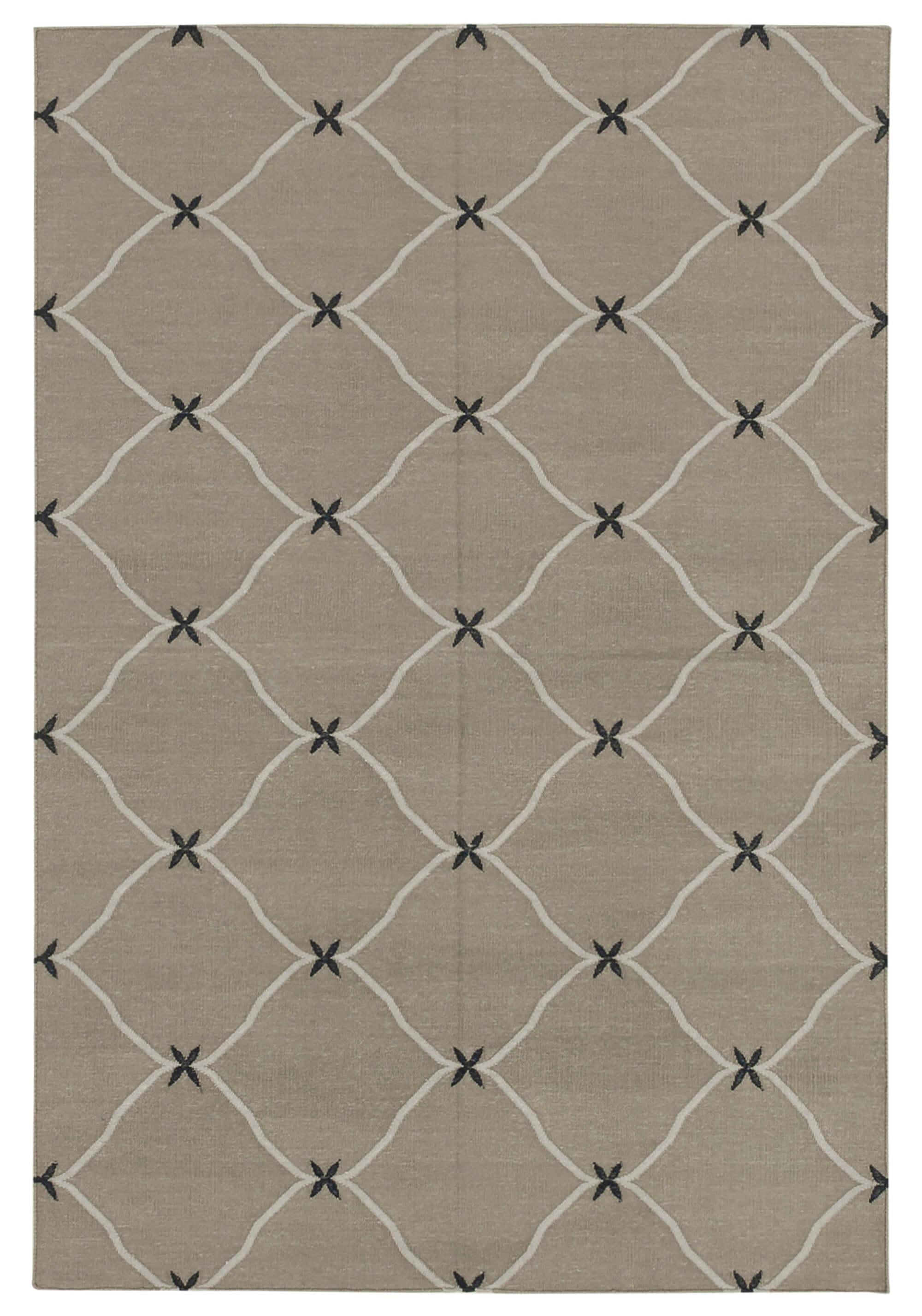 4 x 5 Grey Dhurrie Rug - 2950