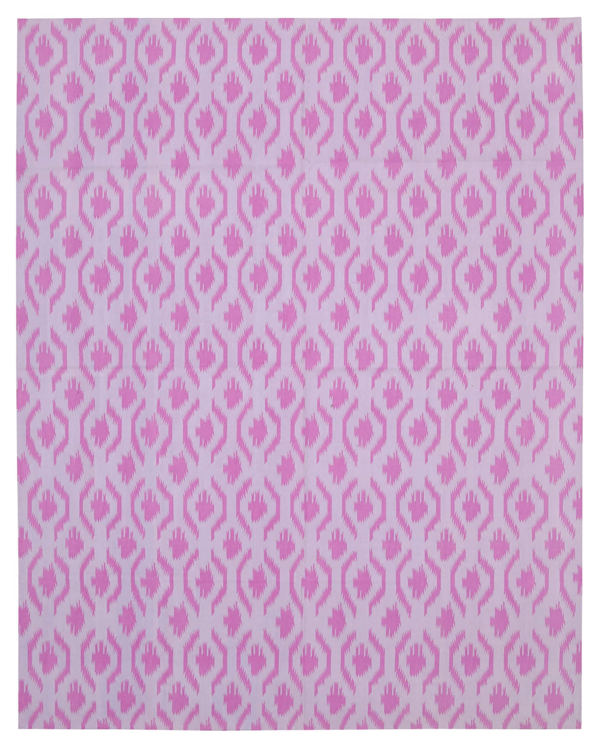 8 x 10 Pink Dhurrie Rug - 2964