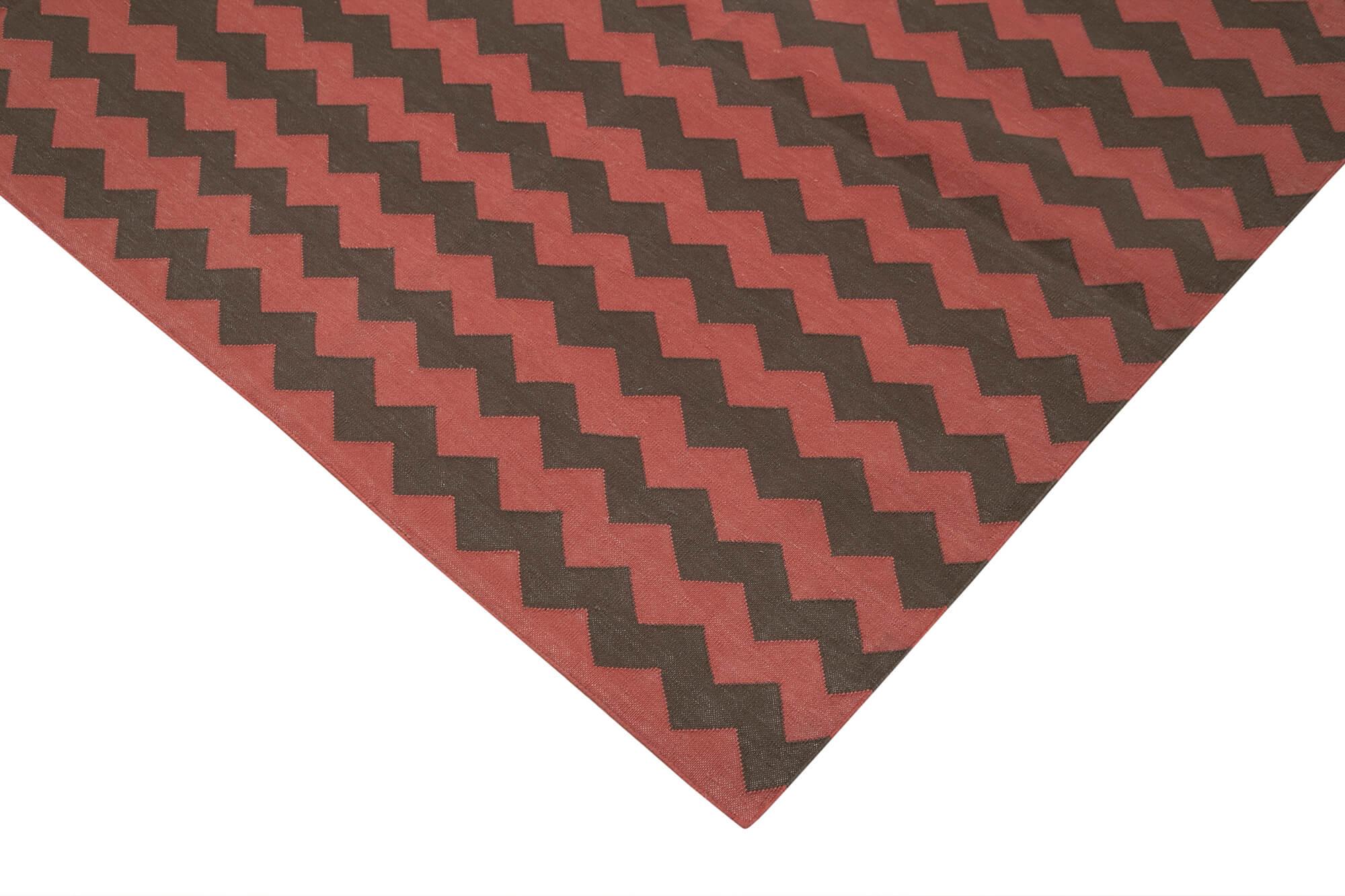 8 x 10 Brown Dhurrie Rug - 2970