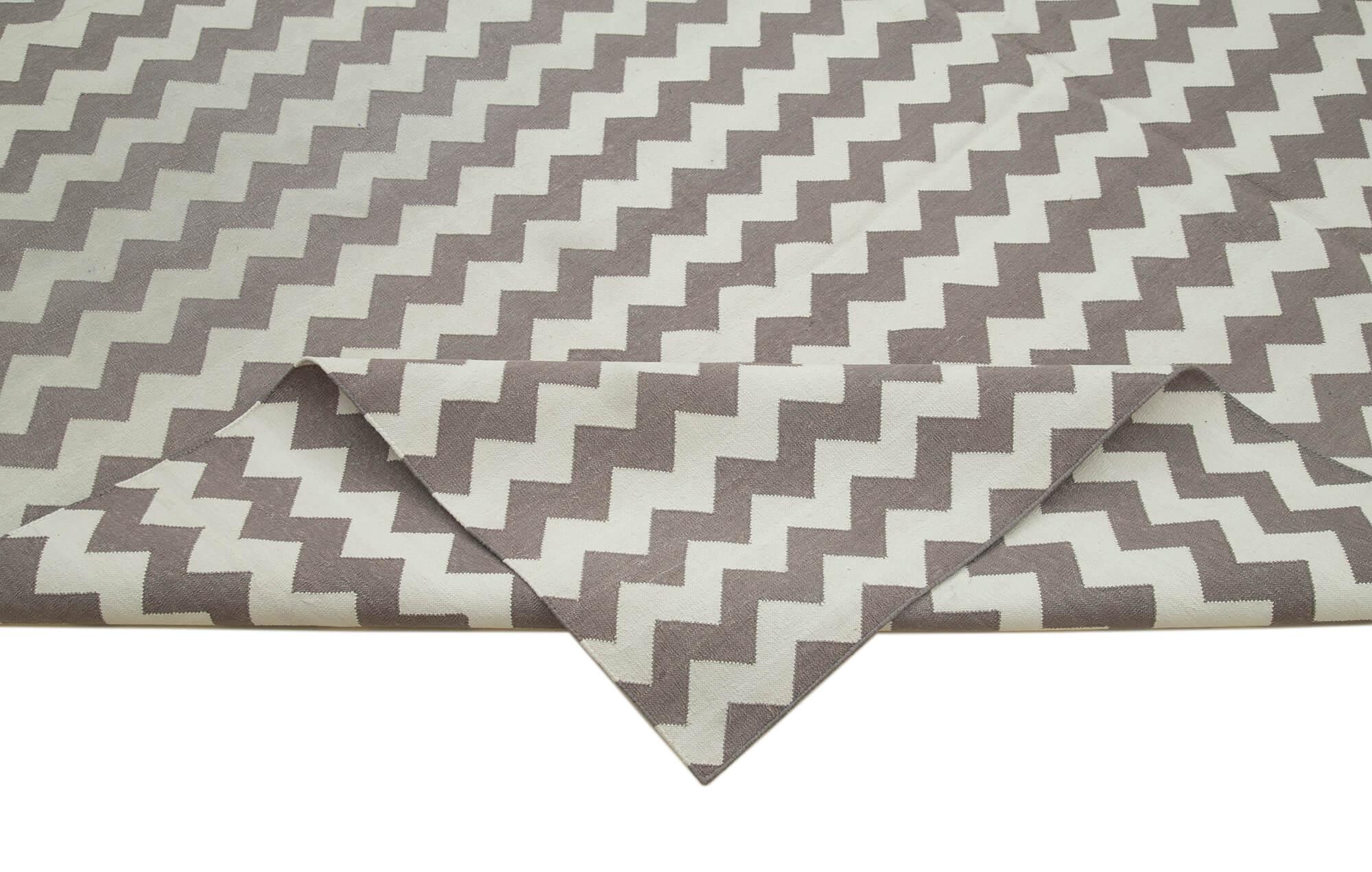 9 x 12 Brown Dhurrie Rug - 3018