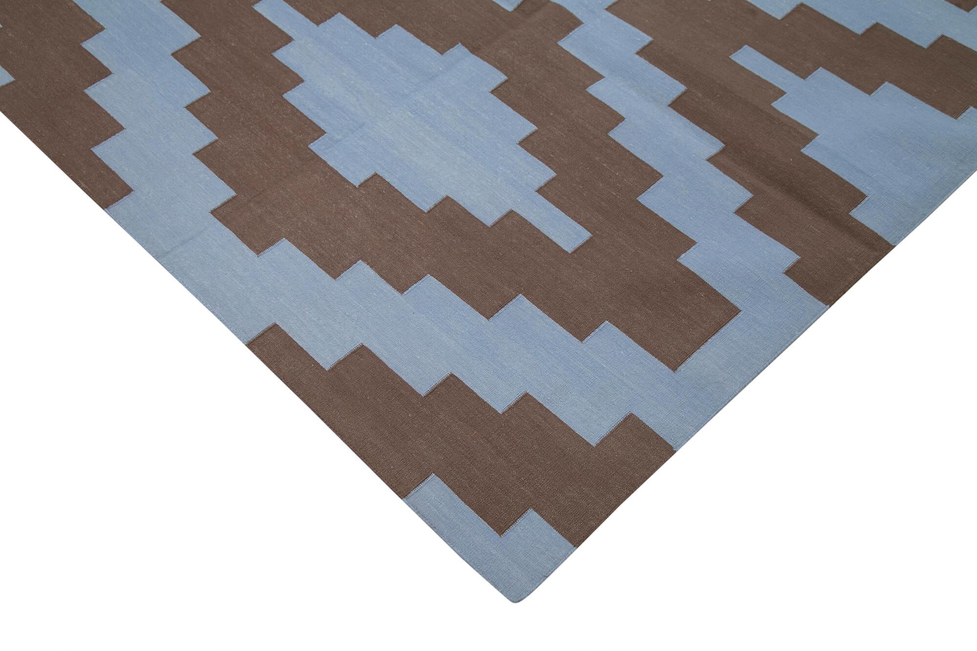 9 x 12 Brown Dhurrie Rug - 3032