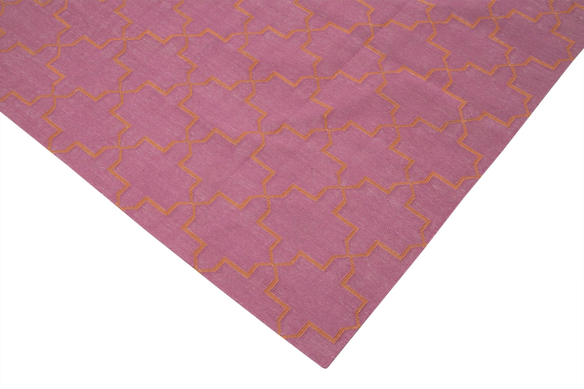 9 x 12 Pink Dhurrie Rug - 3044