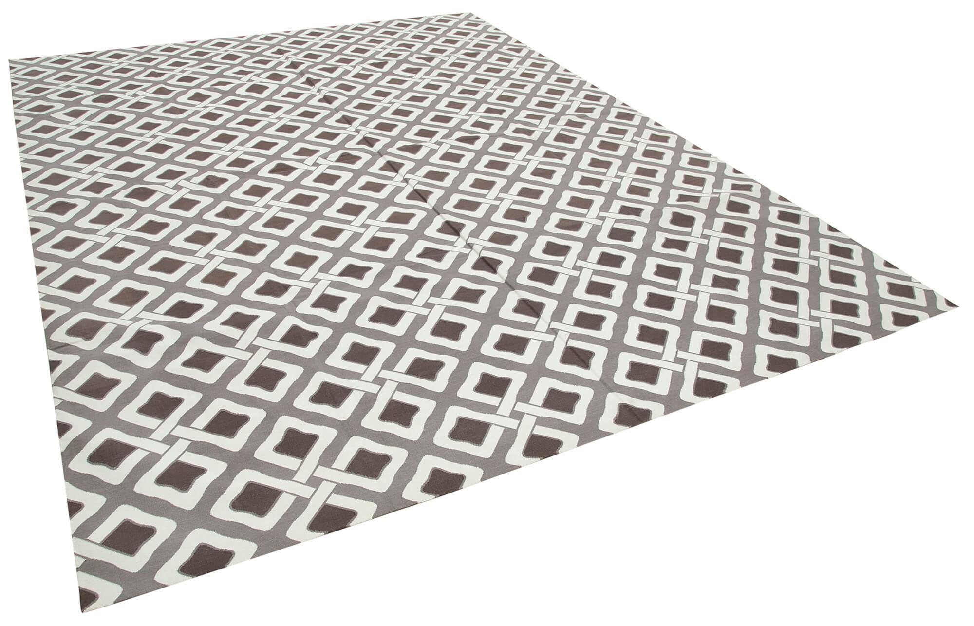 9 x 12 Brown Dhurrie Rug - 3059