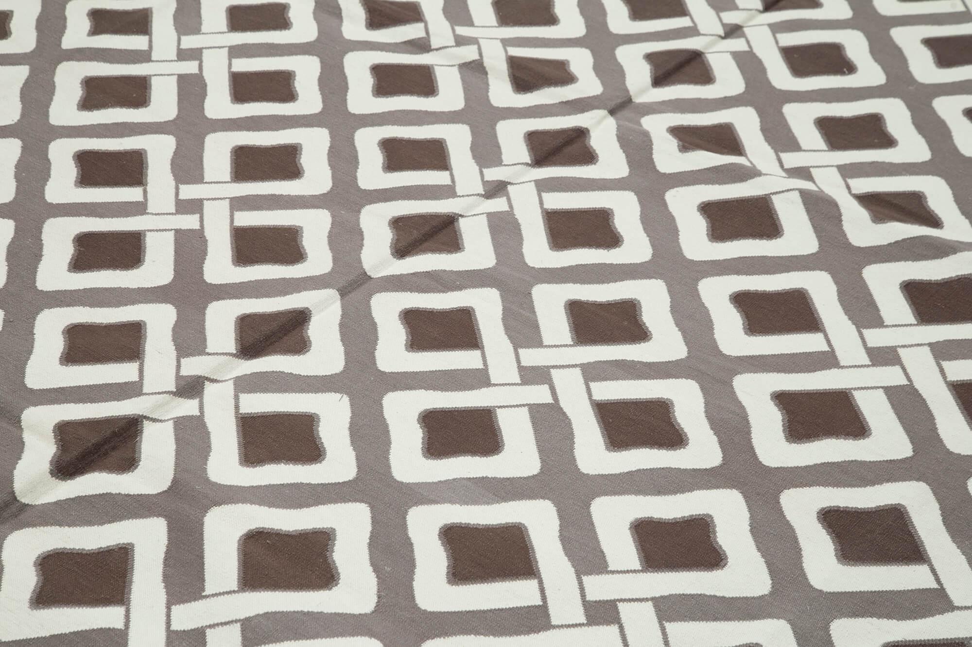 9 x 12 Brown Dhurrie Rug - 3059