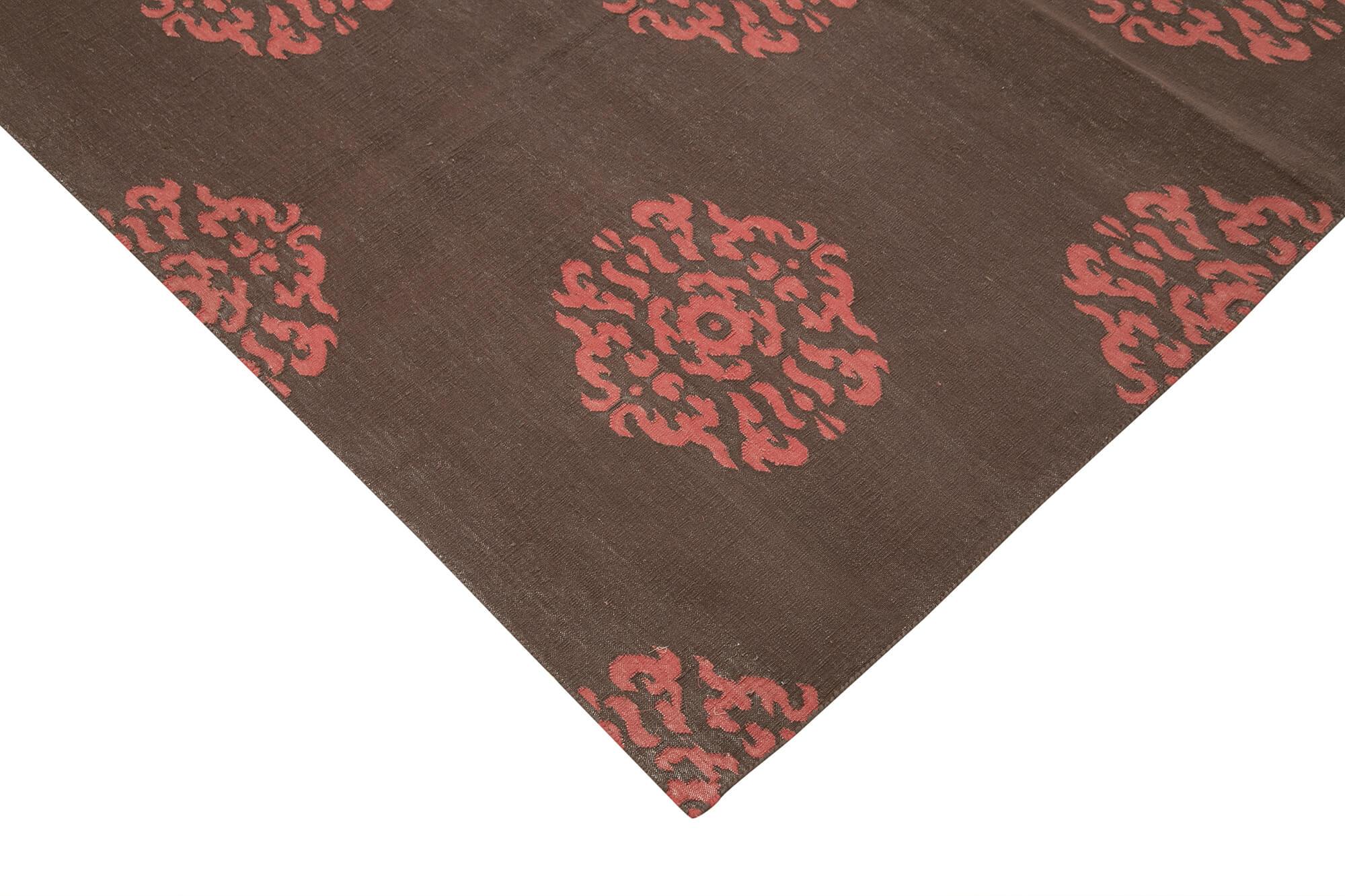 9 x 12 Brown Dhurrie Rug - 3063