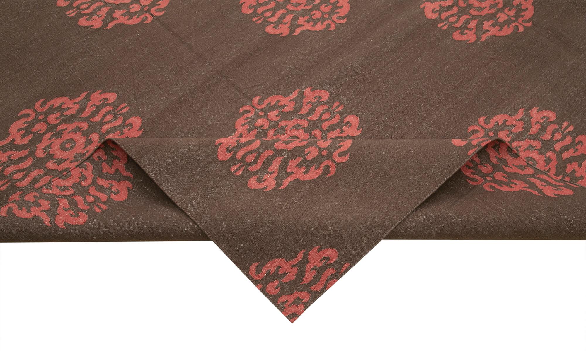 9 x 12 Brown Dhurrie Rug - 3063