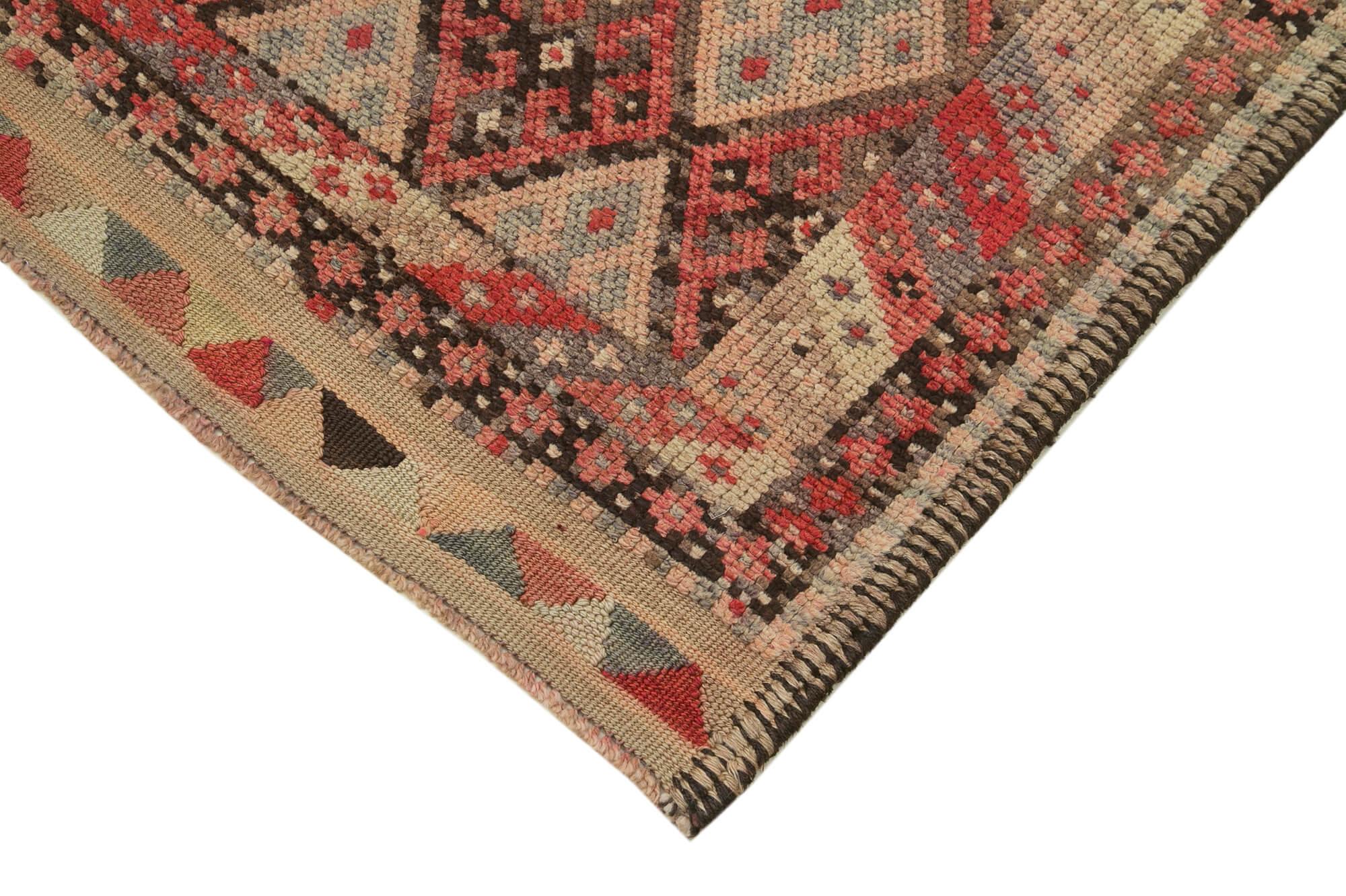 3 x 14 Beige Boho Runner Rugs - 3067