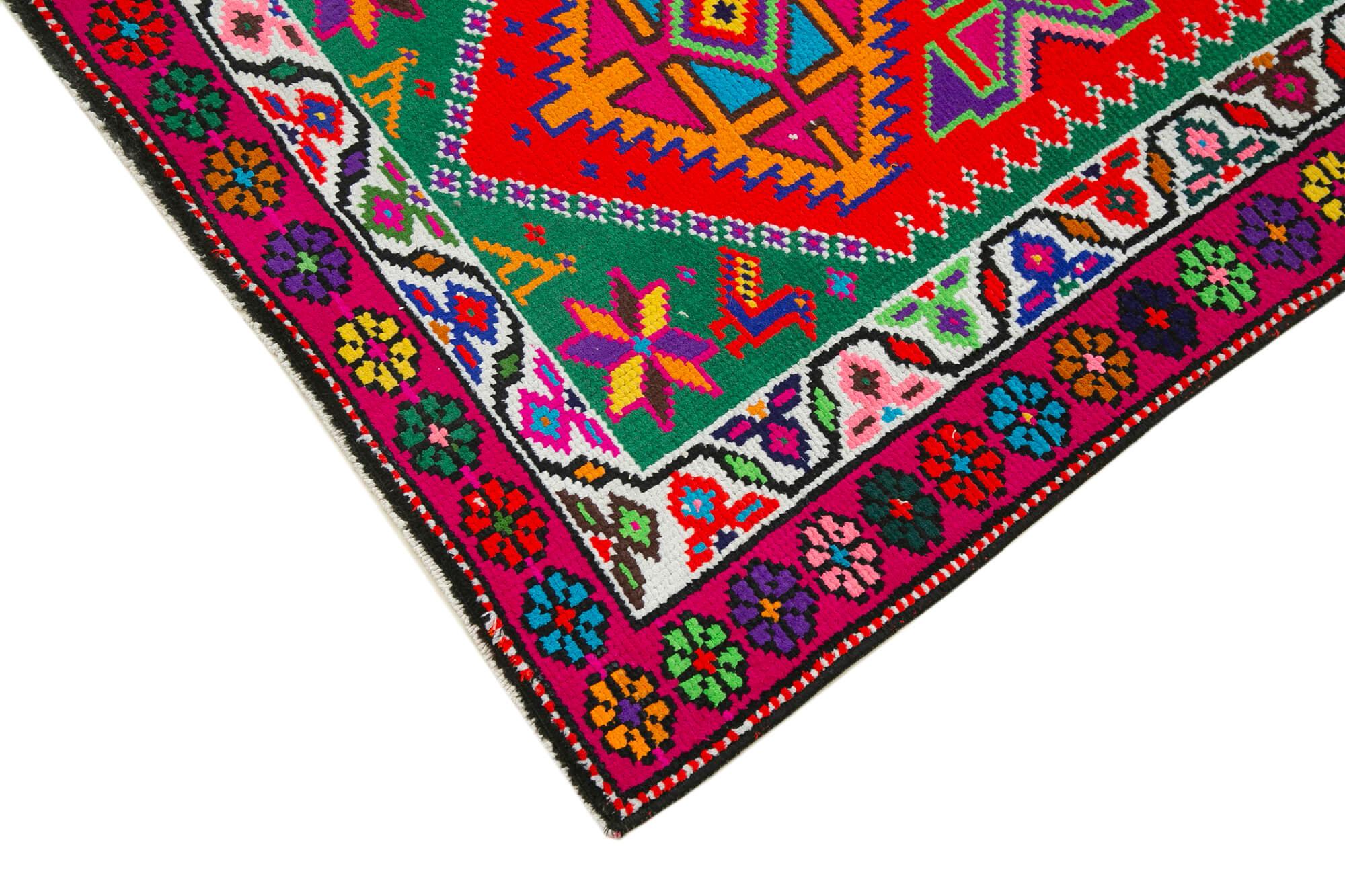 3 x 12 Red Boho Runner Rugs - 3069