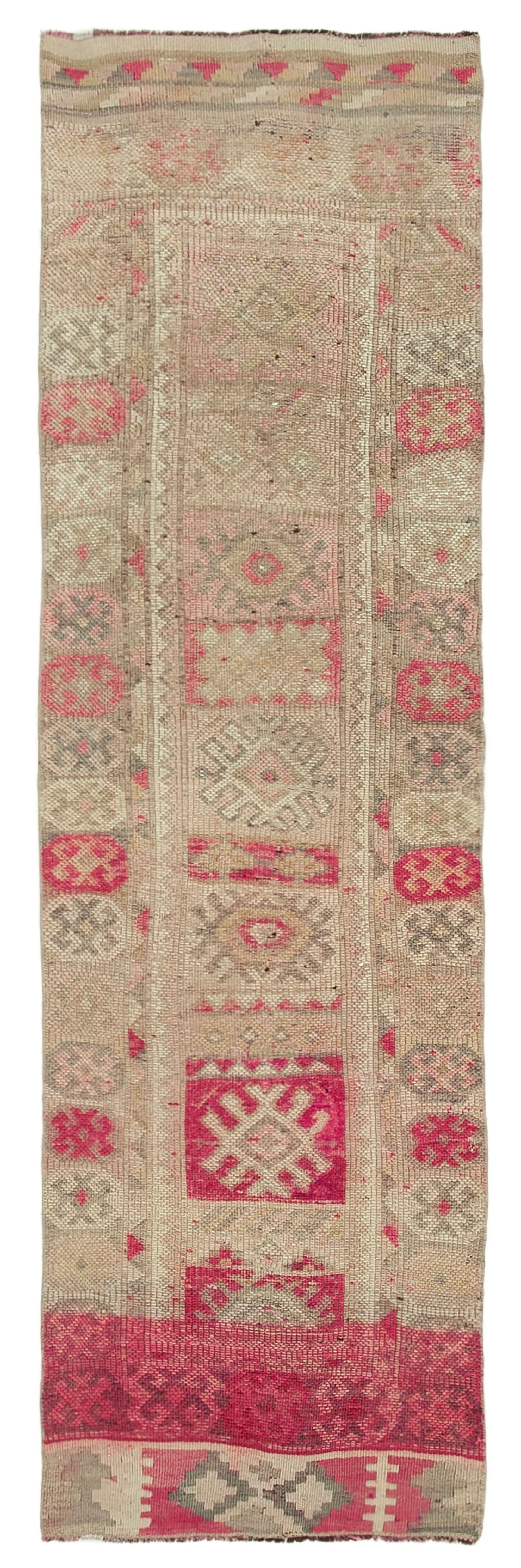 3 x 9 Beige Boho Runner Rugs - 3073