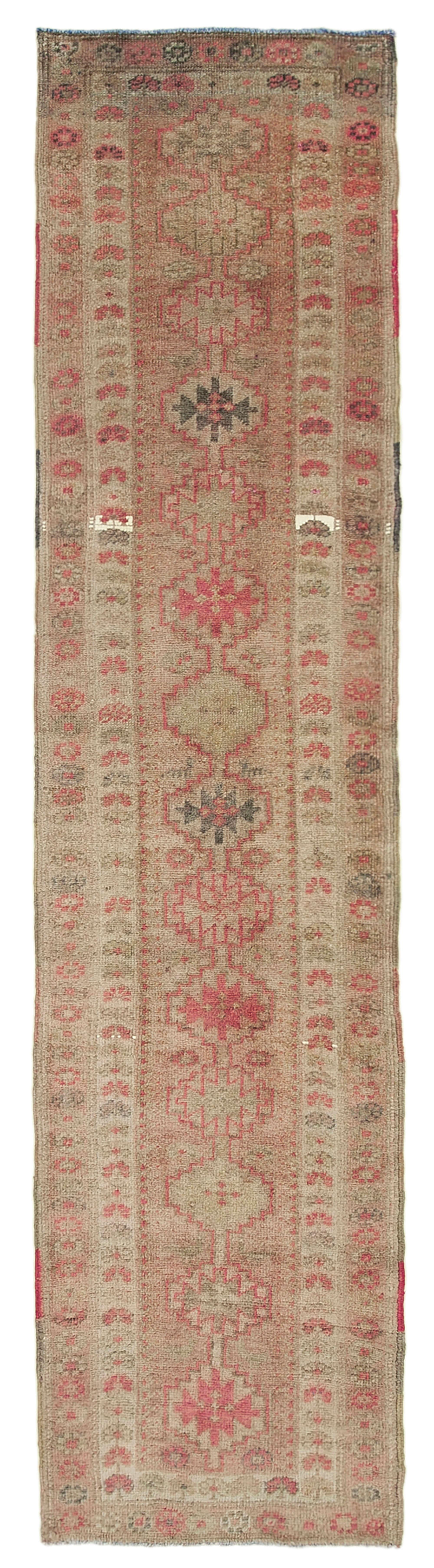 2 x 11 Beige Boho Runner Rugs - 3082