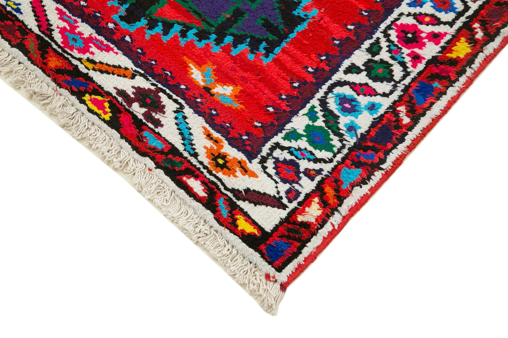 3 x 12 Red Boho Runner Rugs - 3101