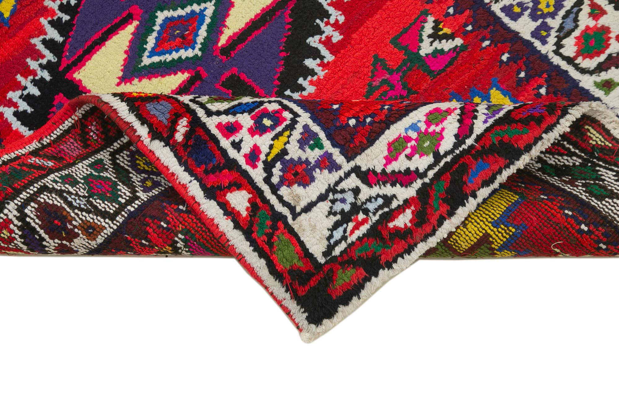 3 x 12 Red Boho Runner Rugs - 3101