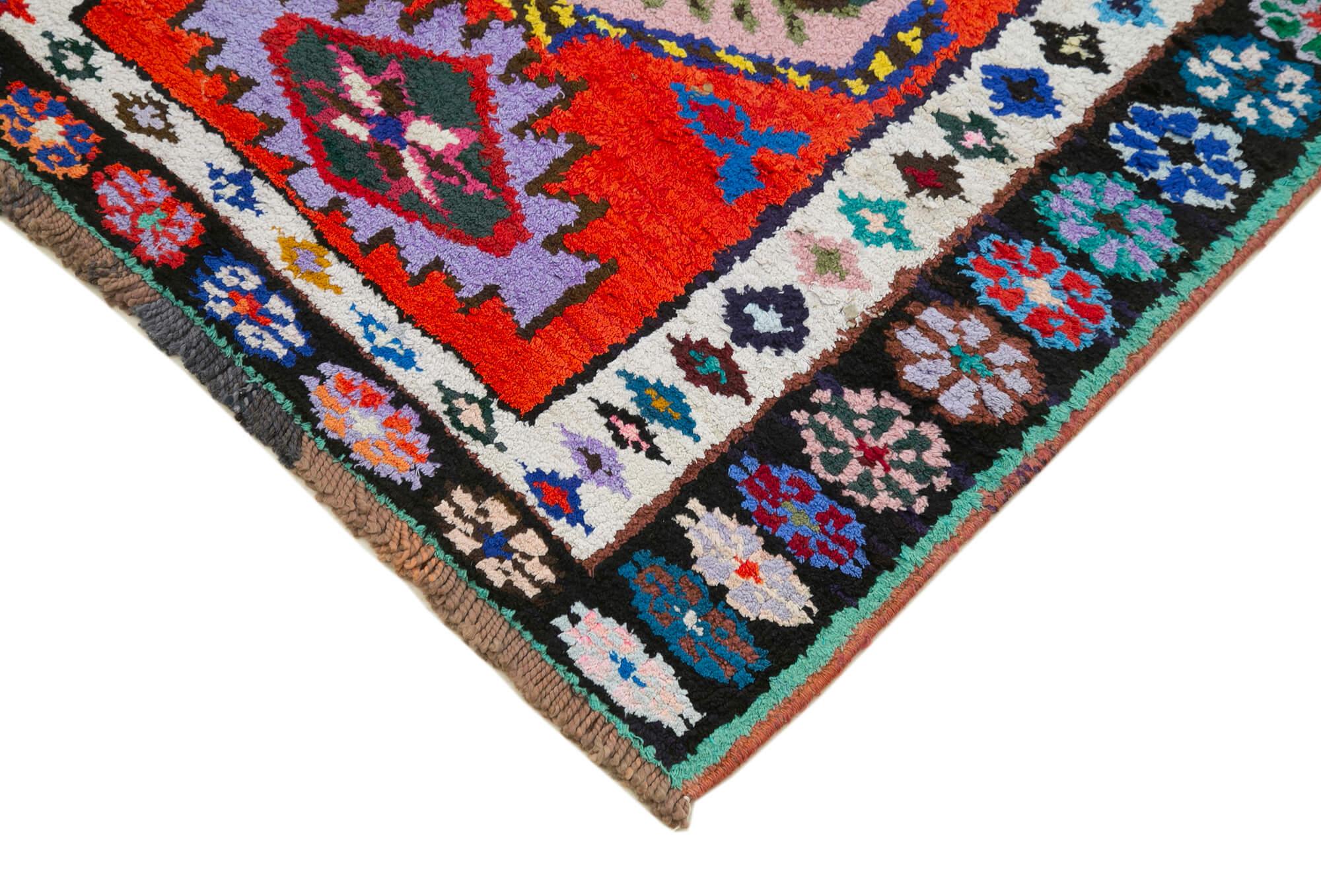 3 x 13 Red Boho Runner Rugs - 3102