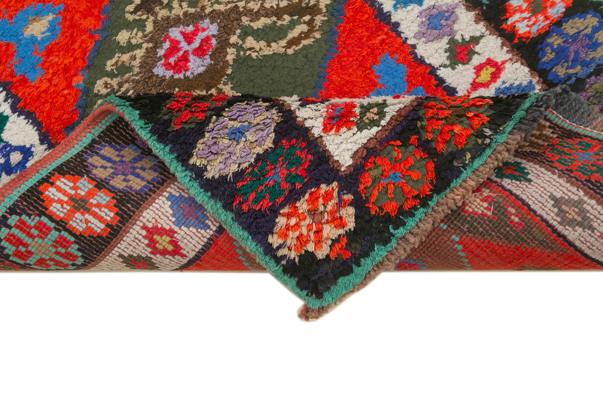 3 x 13 Red Boho Runner Rugs - 3102