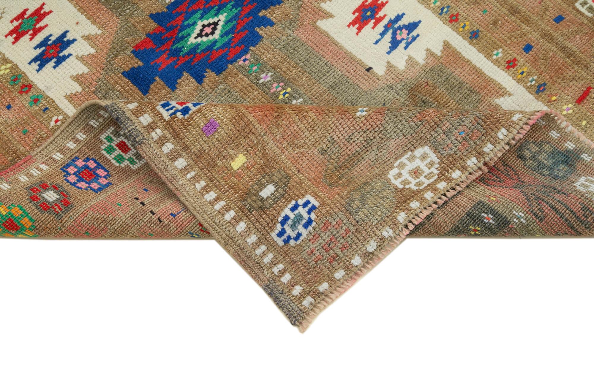 3 x 12 Beige Boho Runner Rugs - 3103