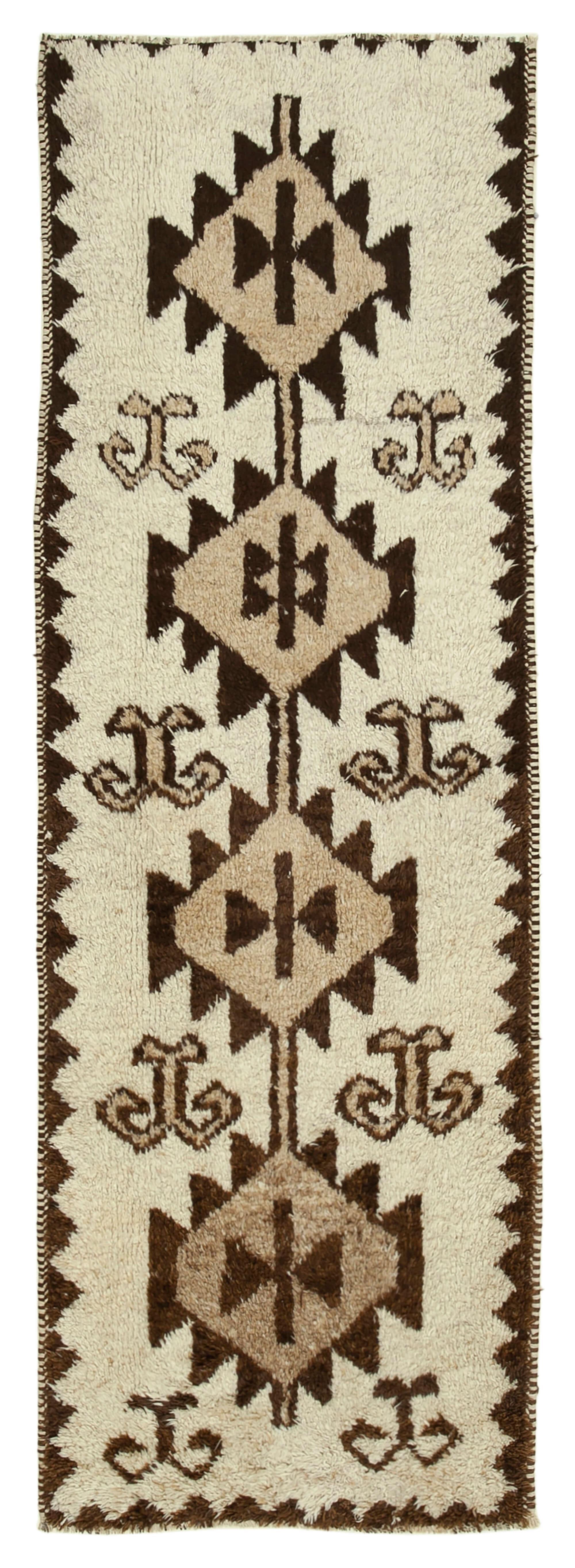 3 x 10 Beige Boho Runner Rugs - 3107