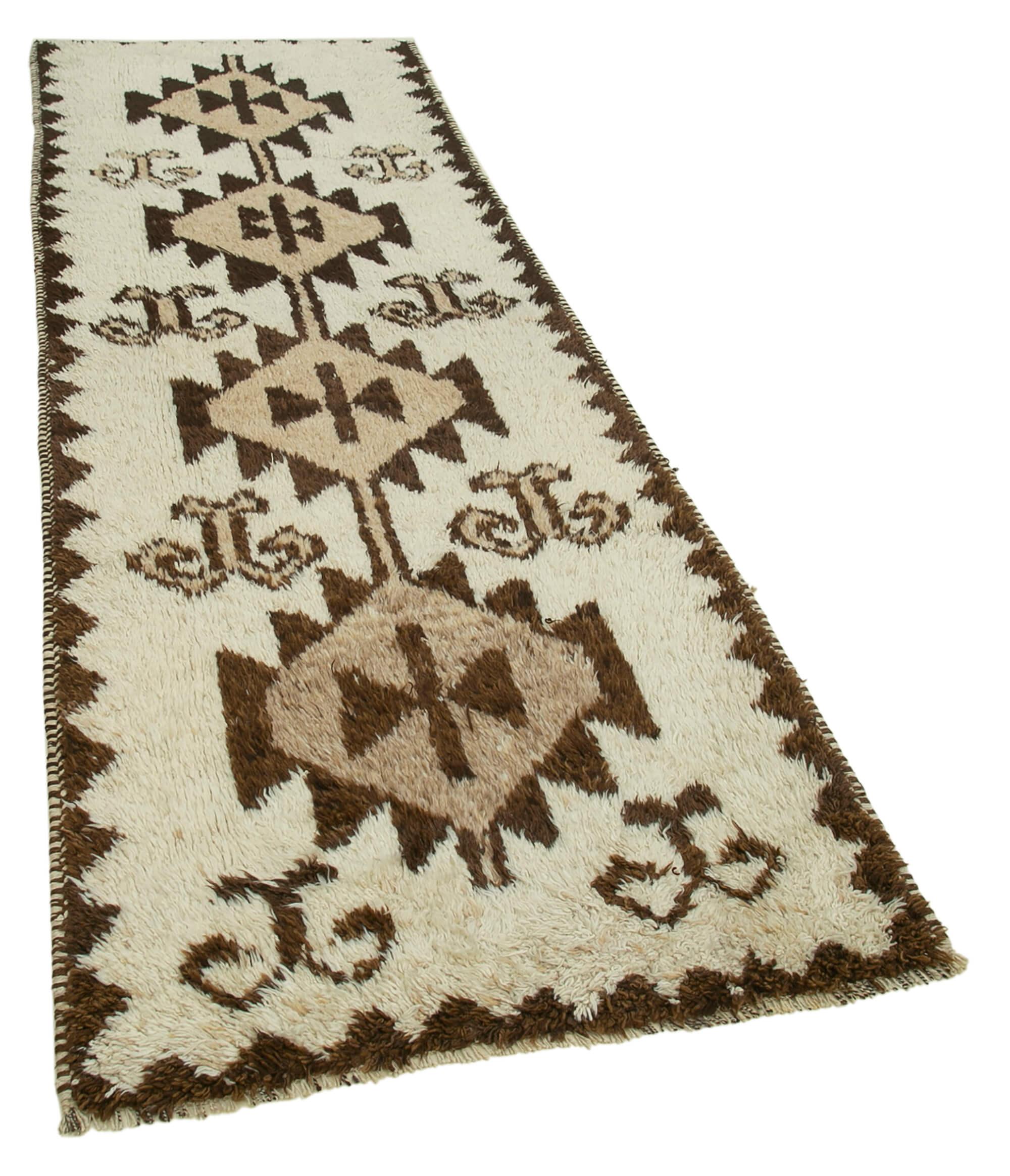 3 x 10 Beige Boho Runner Rugs - 3107