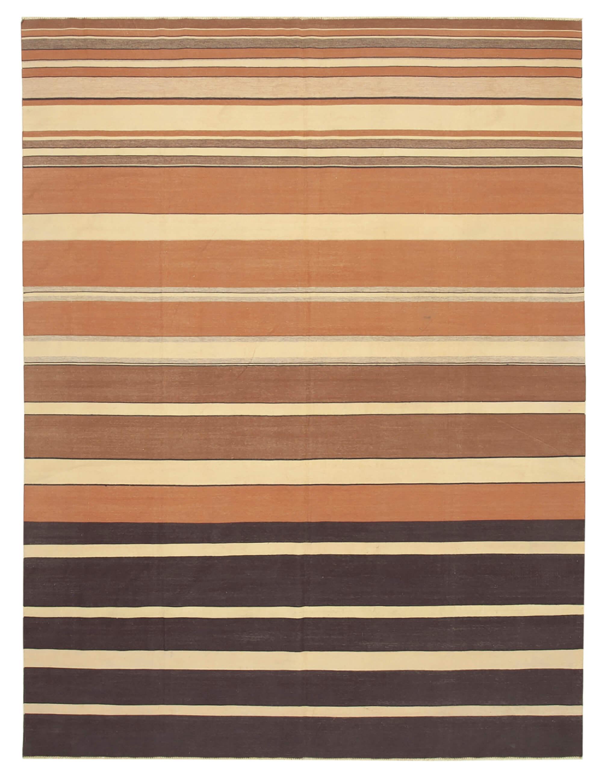 9 x 12 Brown Dhurrie Rug - 3110