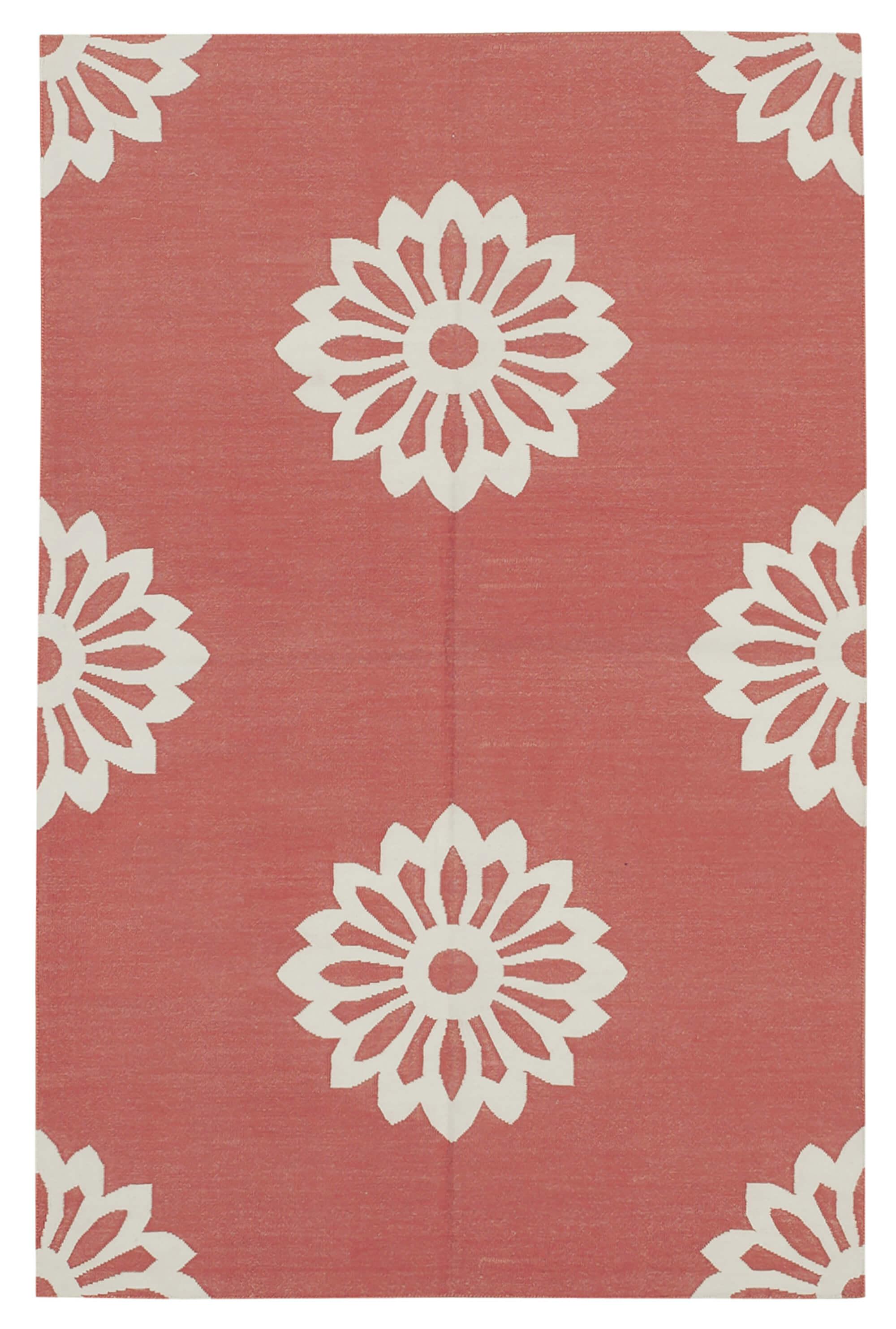 3 x 5 Red Dhurrie Rug - 3117