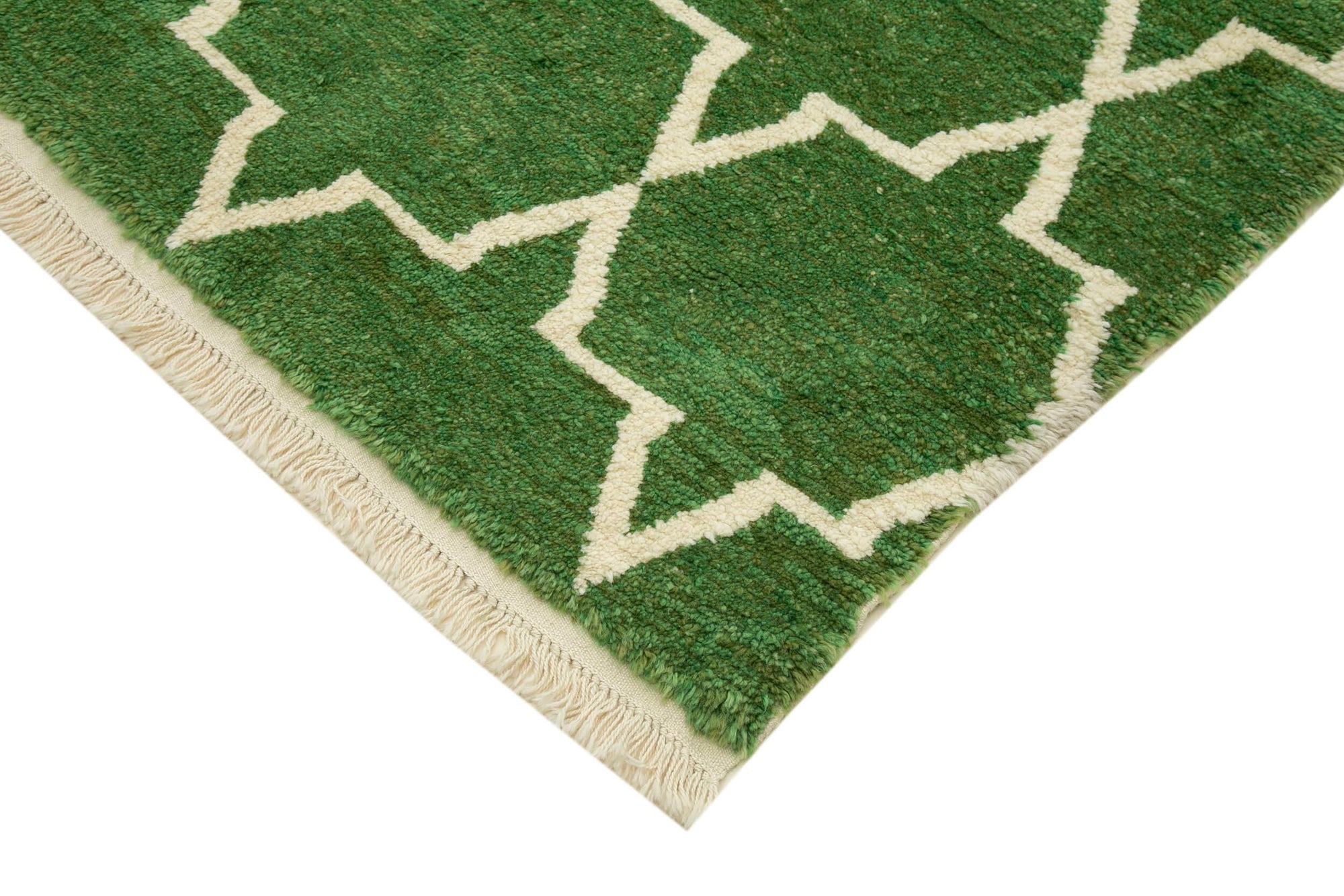 8 x 11 Green Moroccan Rug - 3124