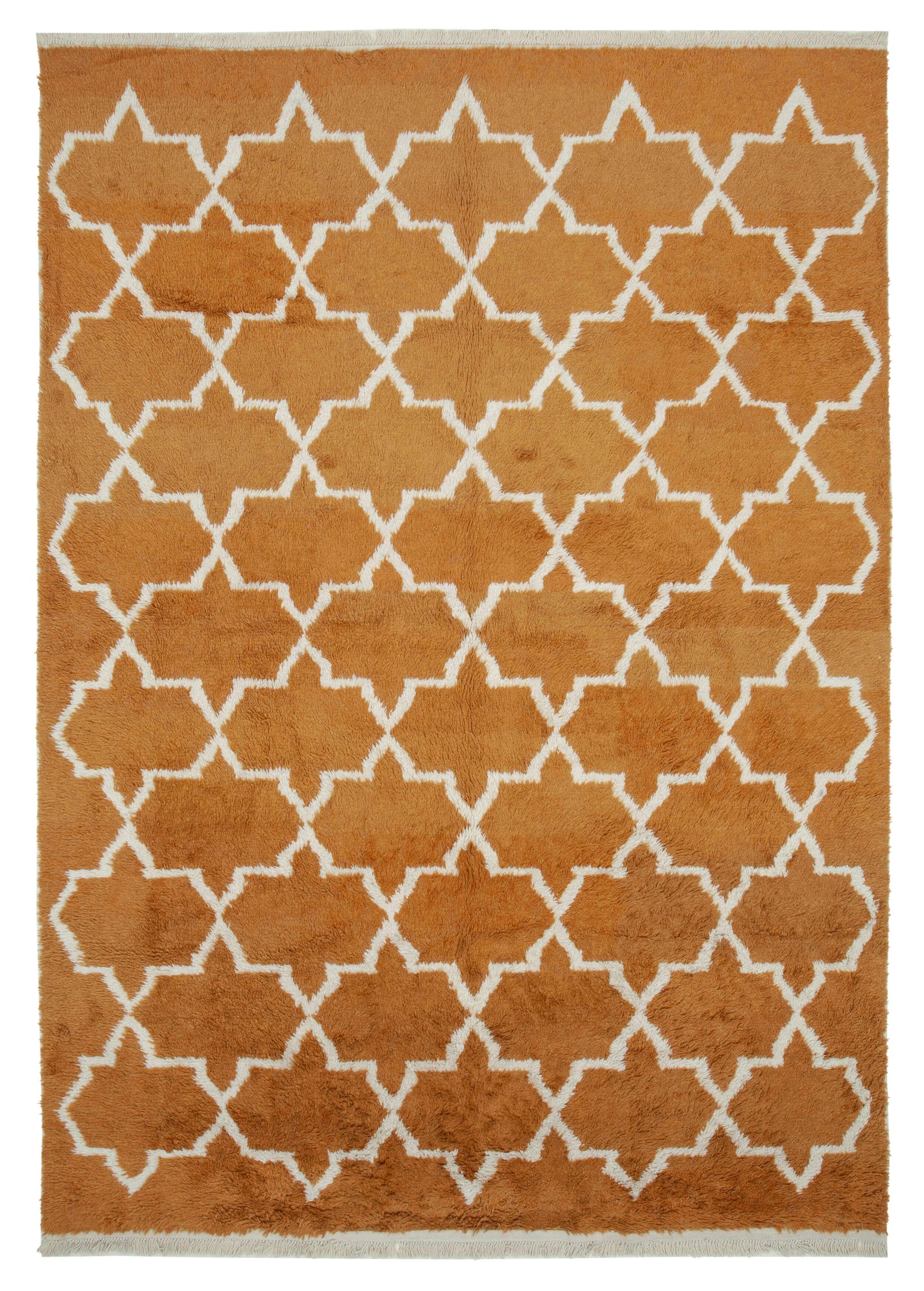 9 x 13 Orange Moroccan Rug - 3126