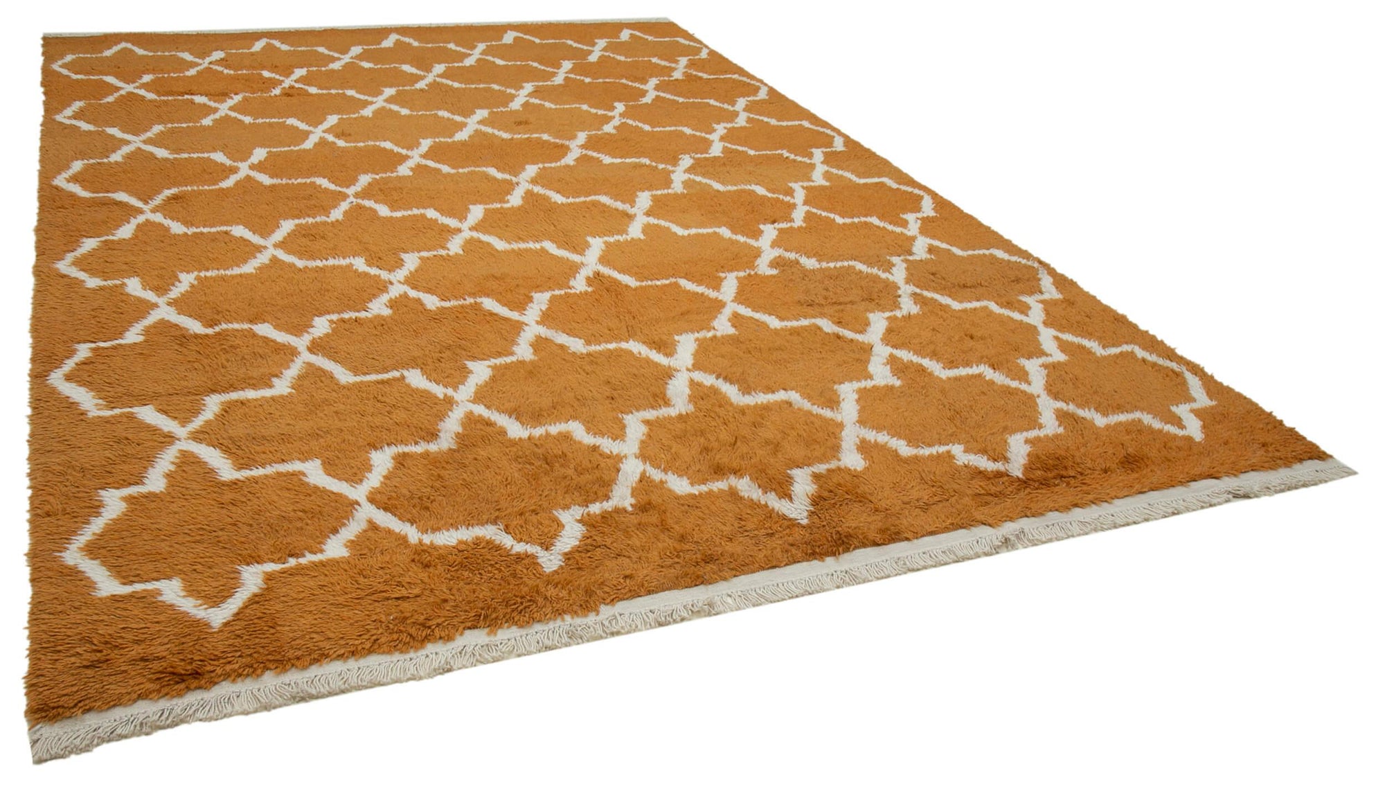 9 x 13 Orange Moroccan Rug - 3126