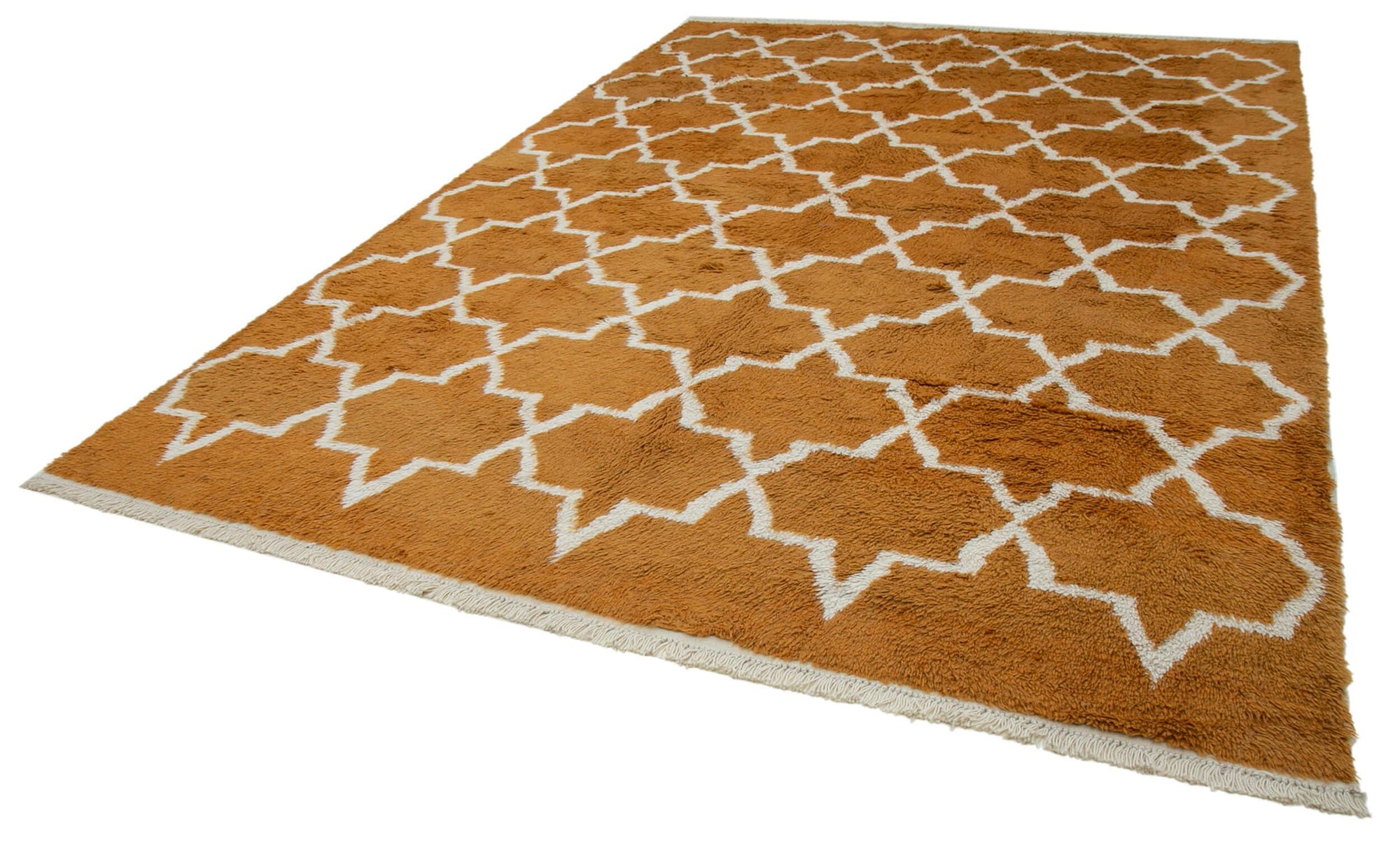 9 x 13 Orange Moroccan Rug - 3126