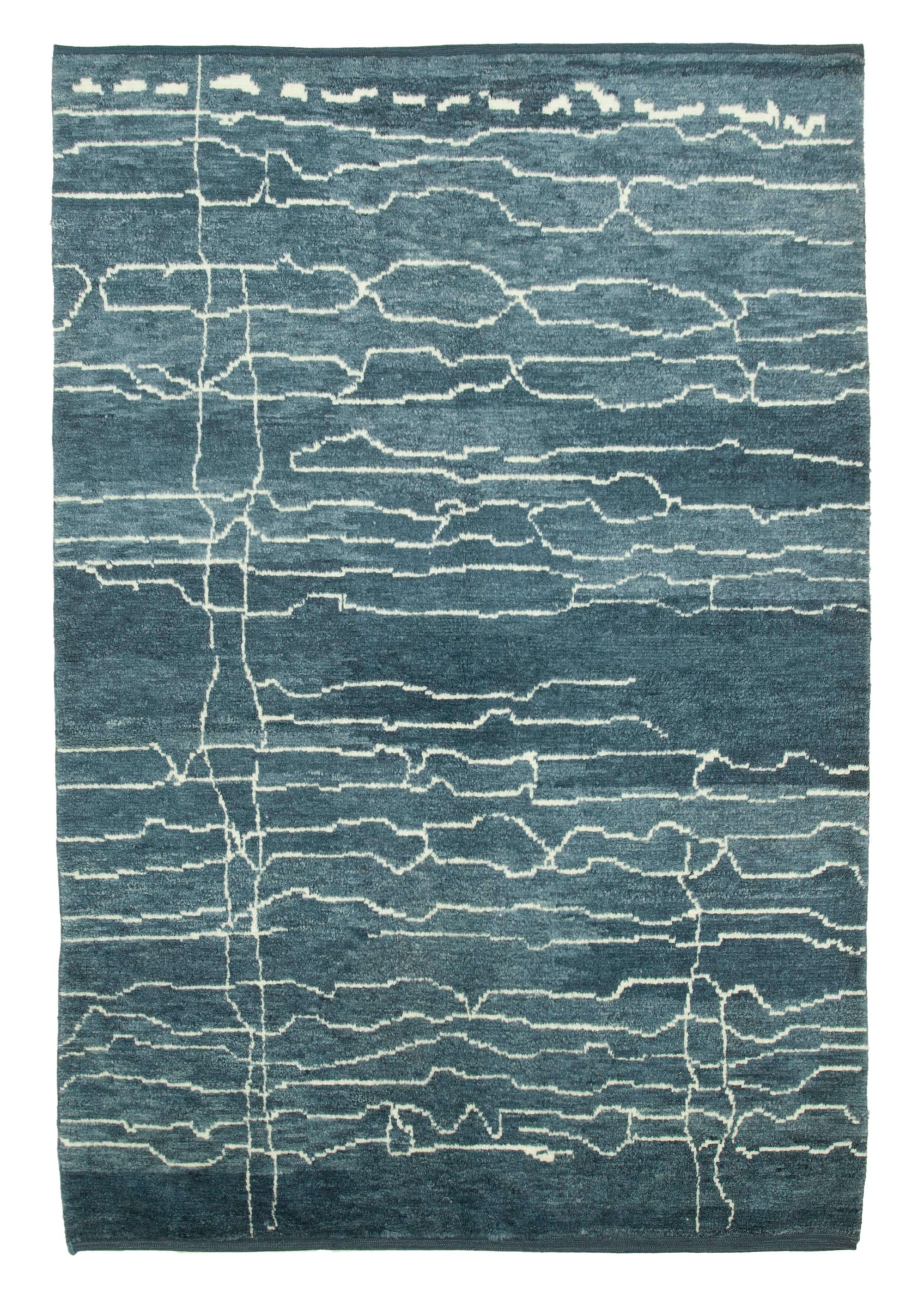 6 x 9 Blue Moroccan Rug - 3127