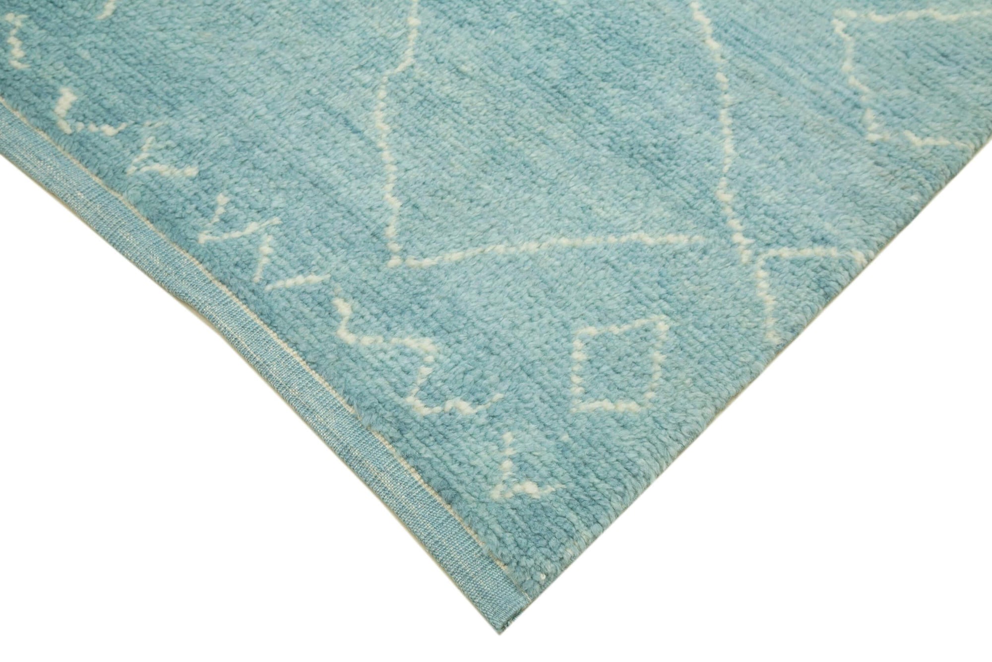 8 x 10 Blue Moroccan Rug - 3129