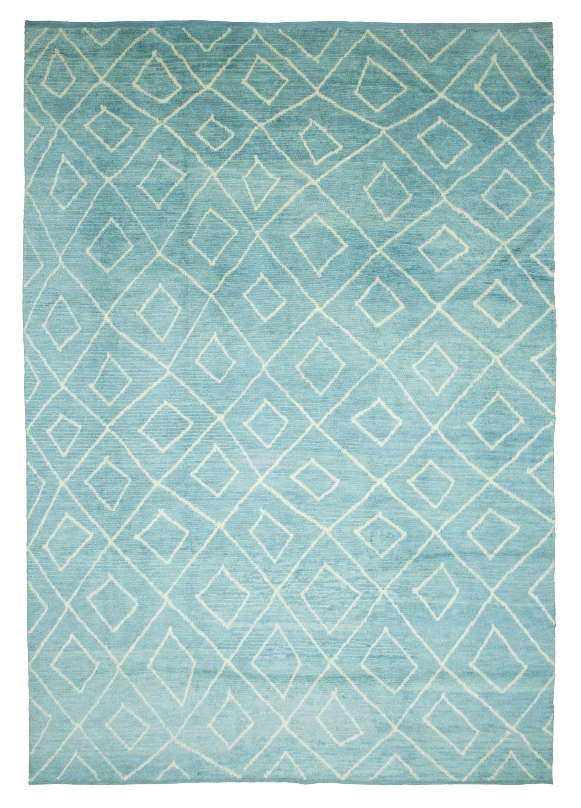 10 x 14 Blue Moroccan Rug - 3142