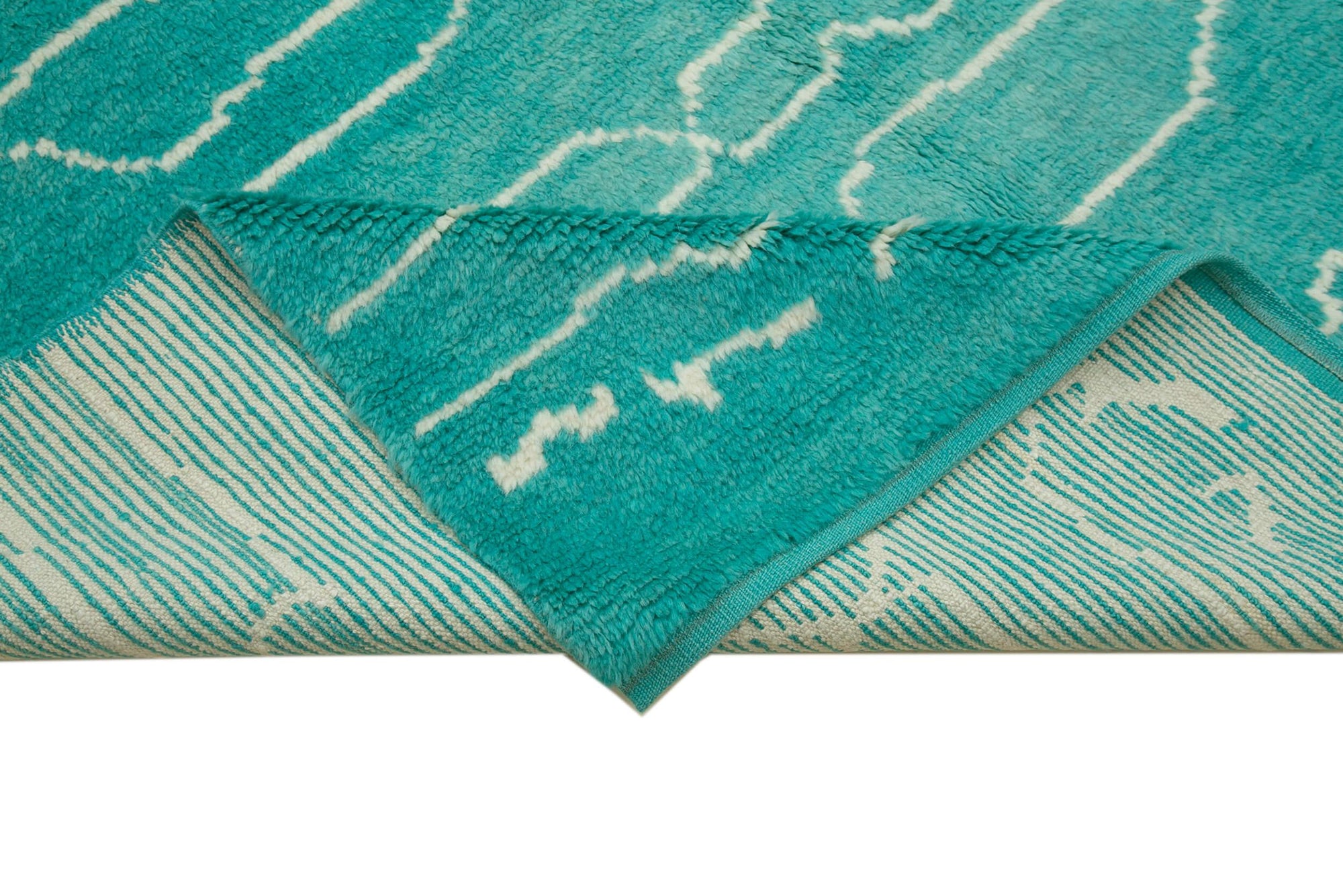 7 x 11 Turquoise Moroccan Rug - 3144