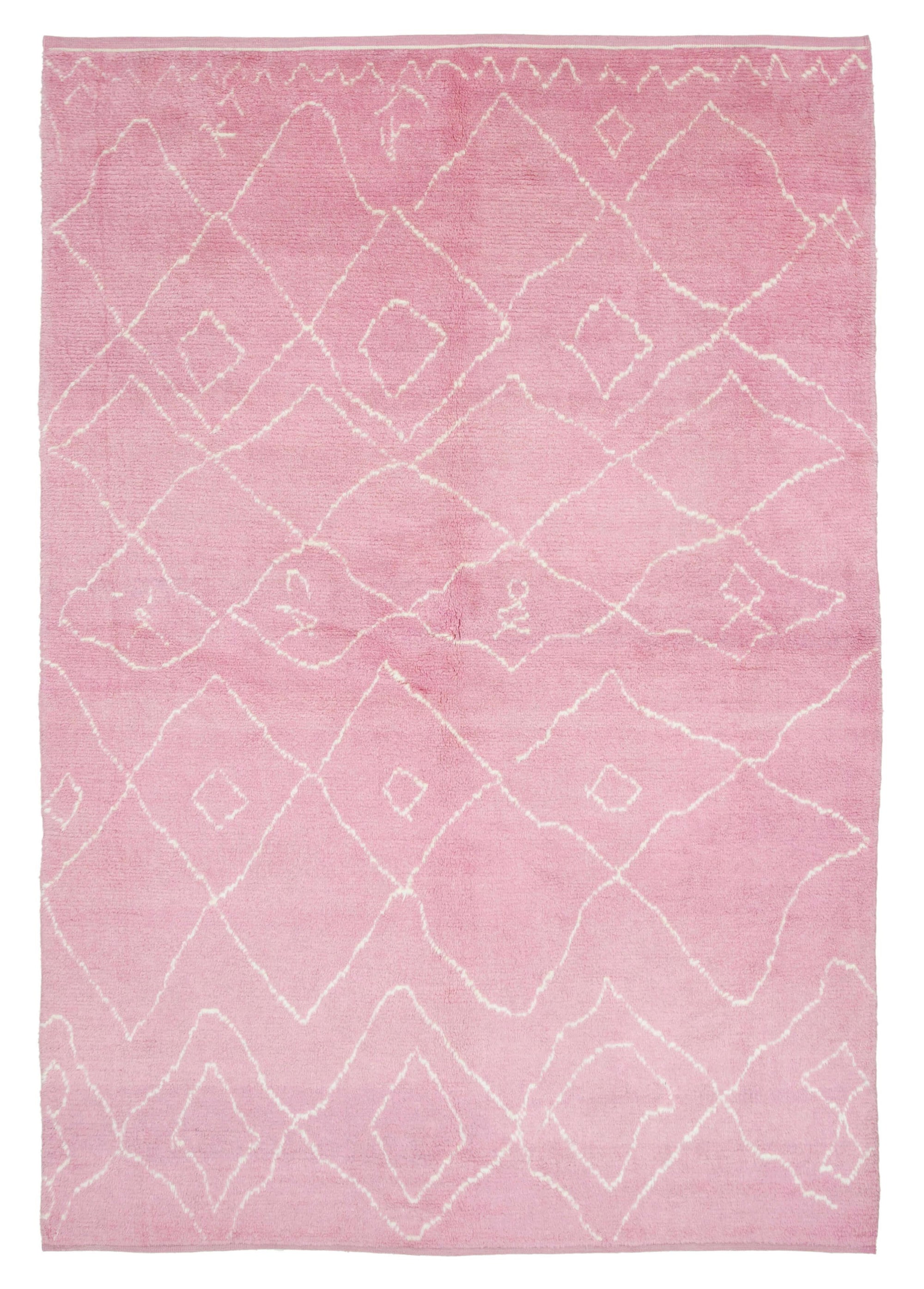 7 x 11 Pink Moroccan Rug - 3145