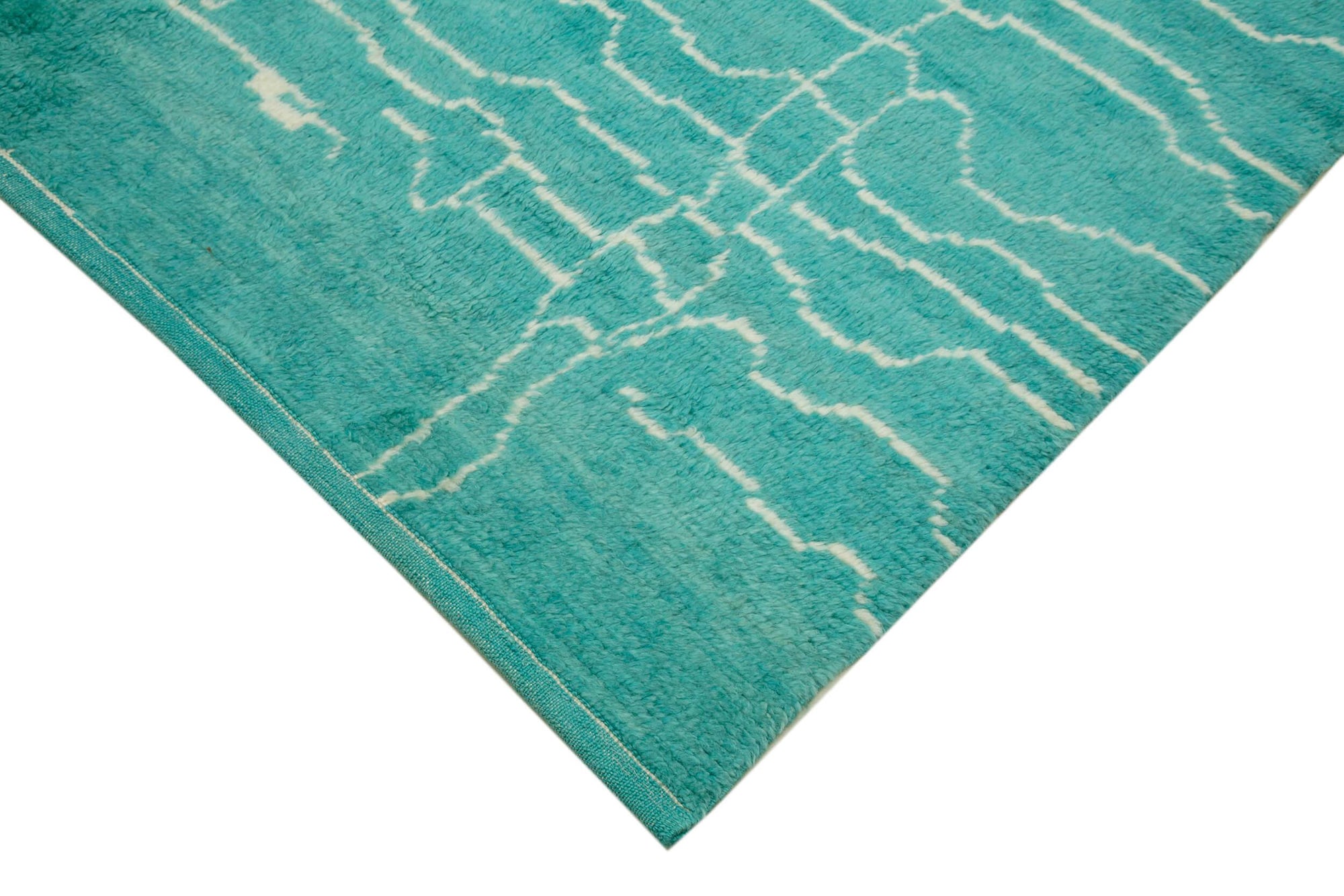 7 x 10 Turquoise Moroccan Rug - 3146