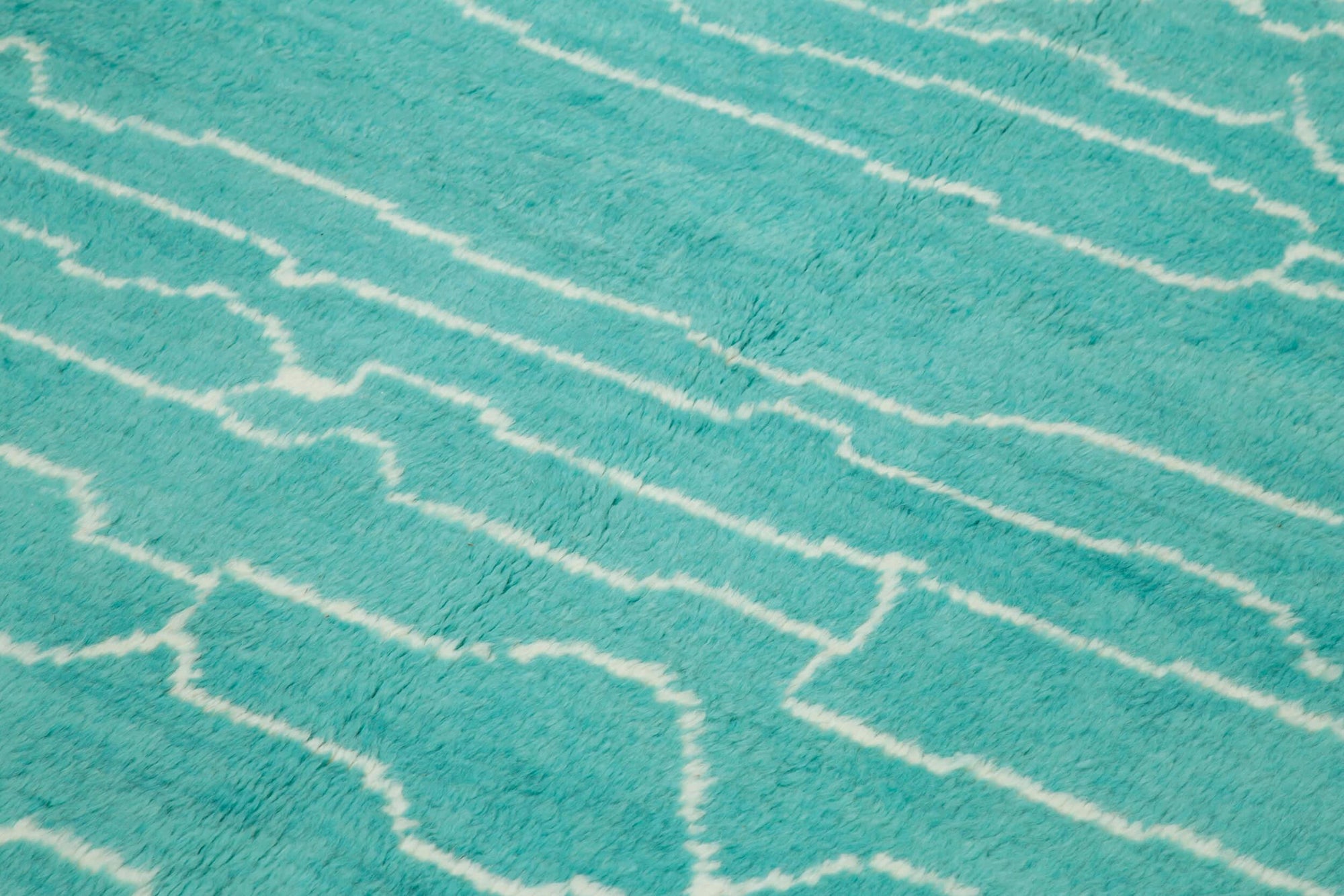 7 x 10 Turquoise Moroccan Rug - 3146