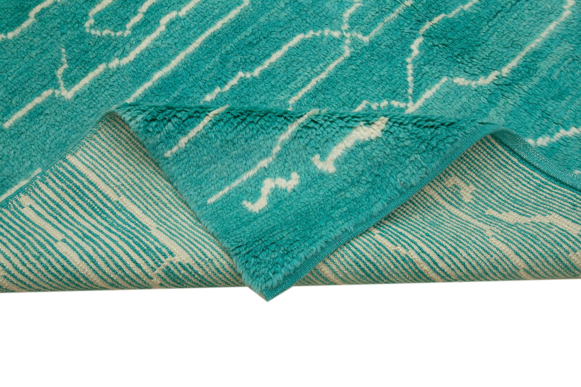 7 x 10 Turquoise Moroccan Rug - 3146