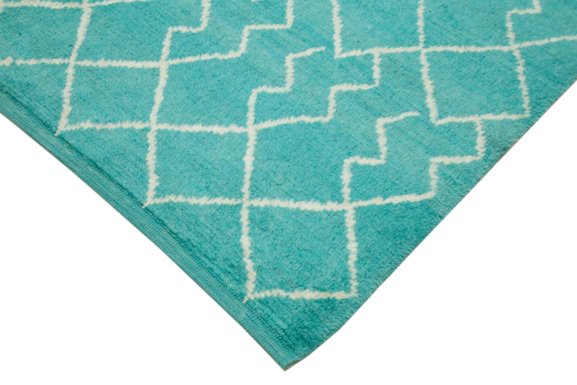 7 x 9 Turquoise Moroccan Rug - 3148