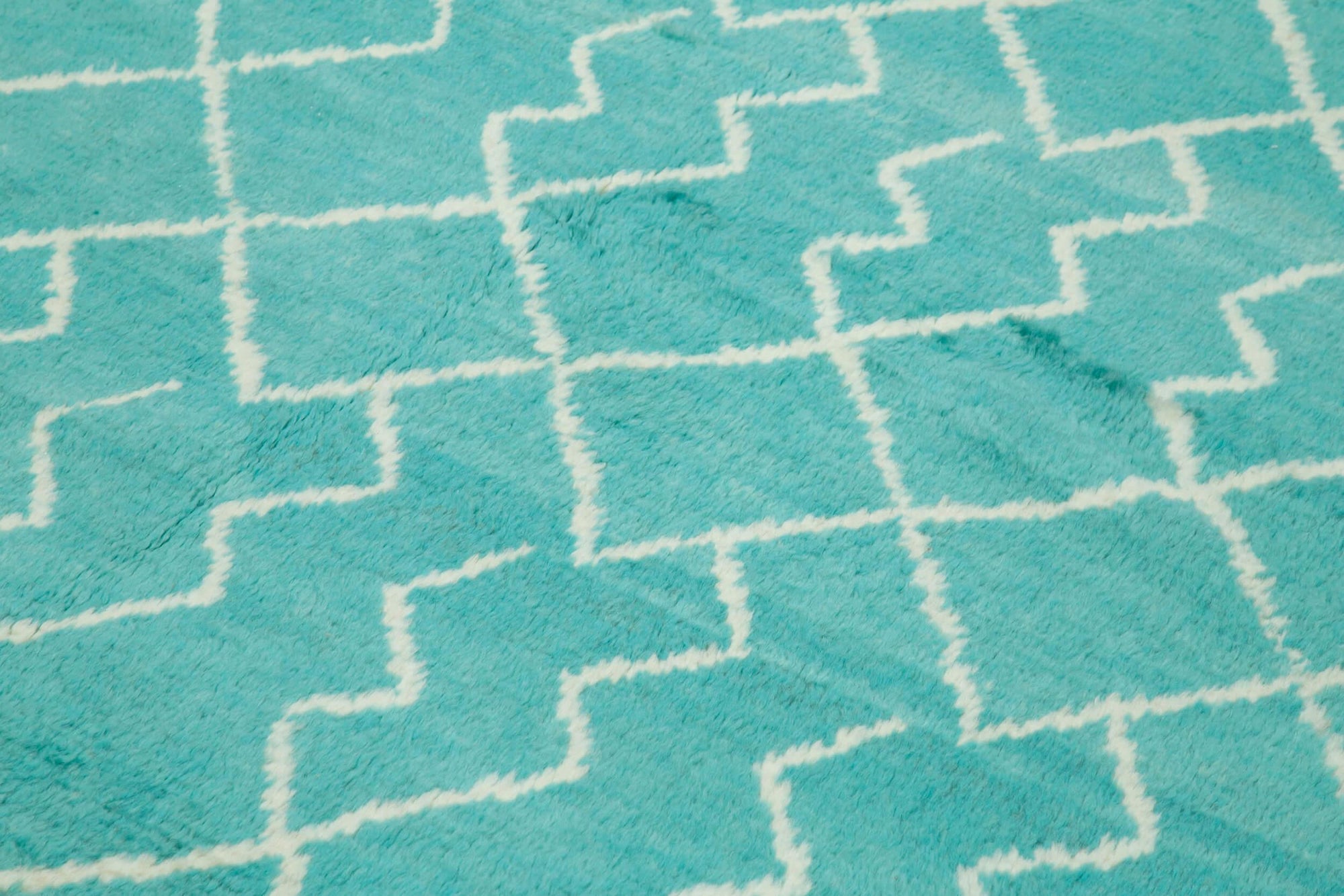 7 x 9 Turquoise Moroccan Rug - 3148