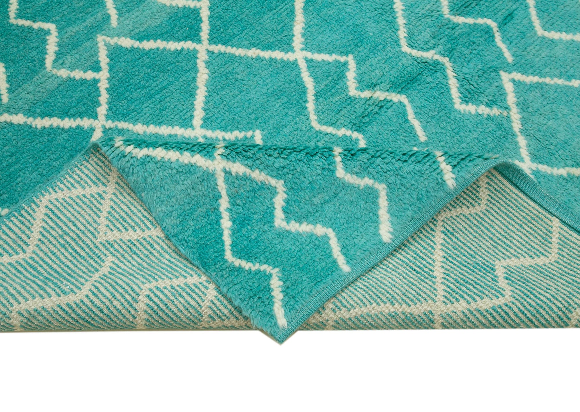 7 x 9 Turquoise Moroccan Rug - 3148