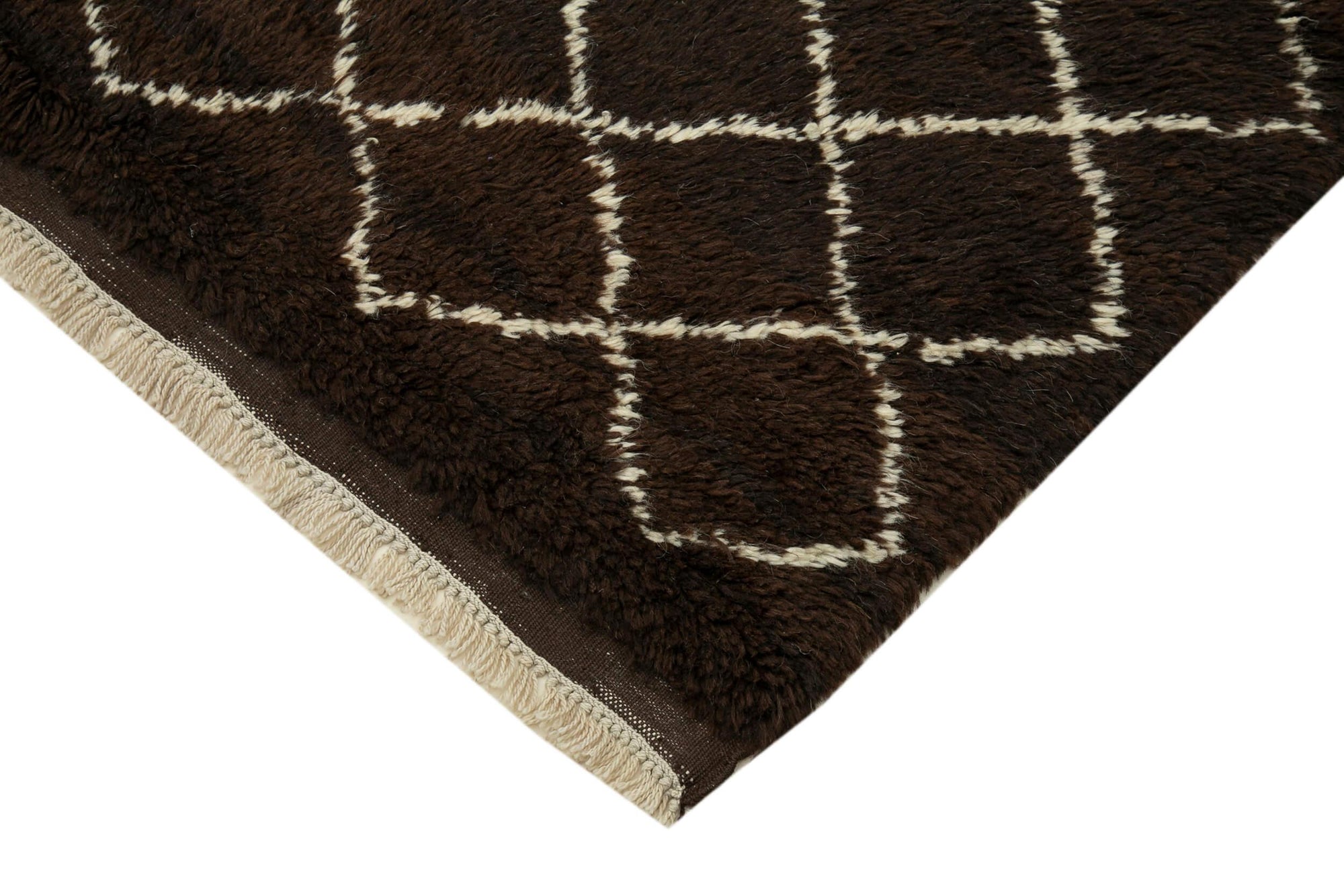 7 x 9 Brown Moroccan Rug - 3156