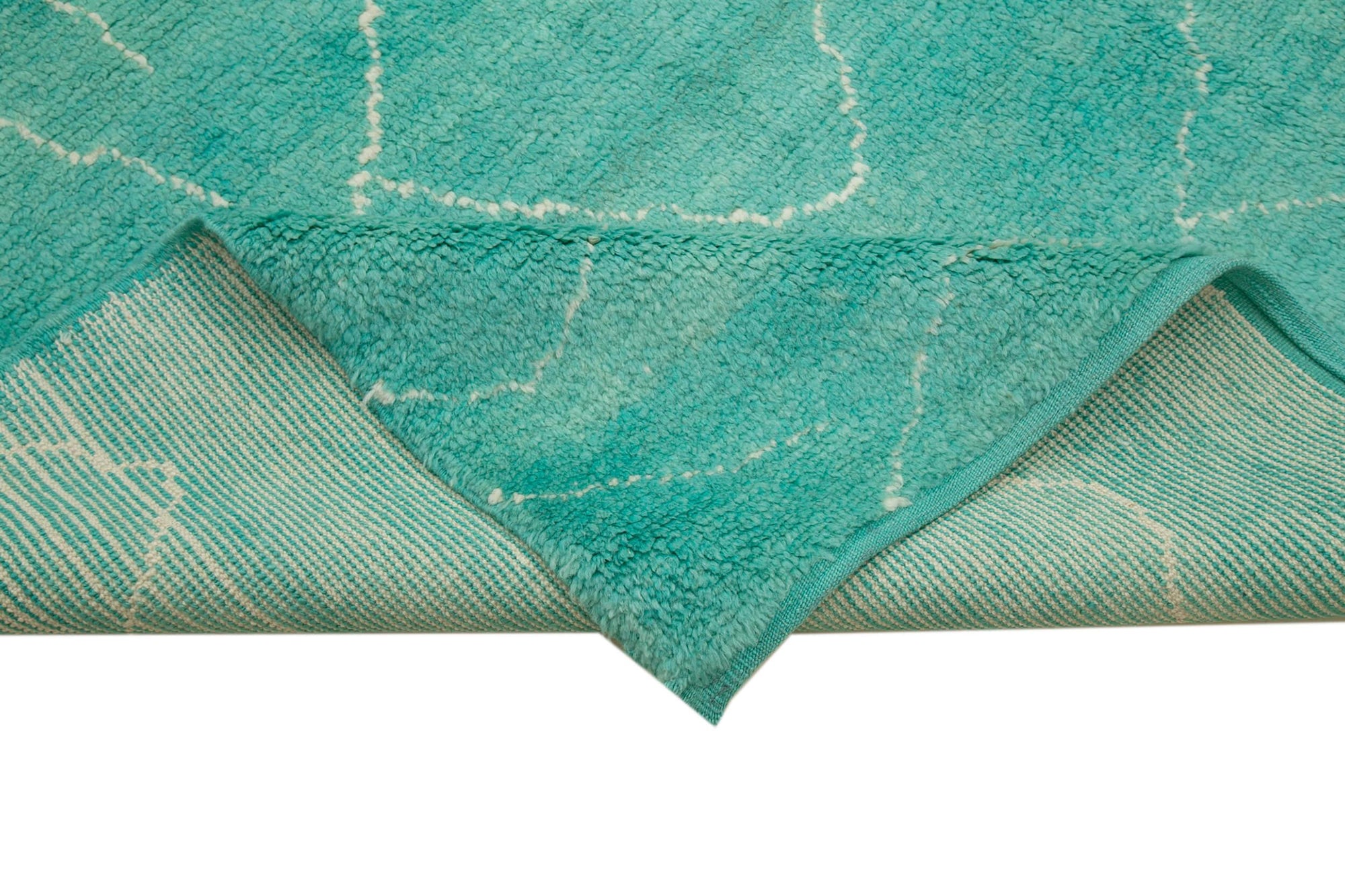 8 x 10 Turquoise Moroccan Rug - 3157