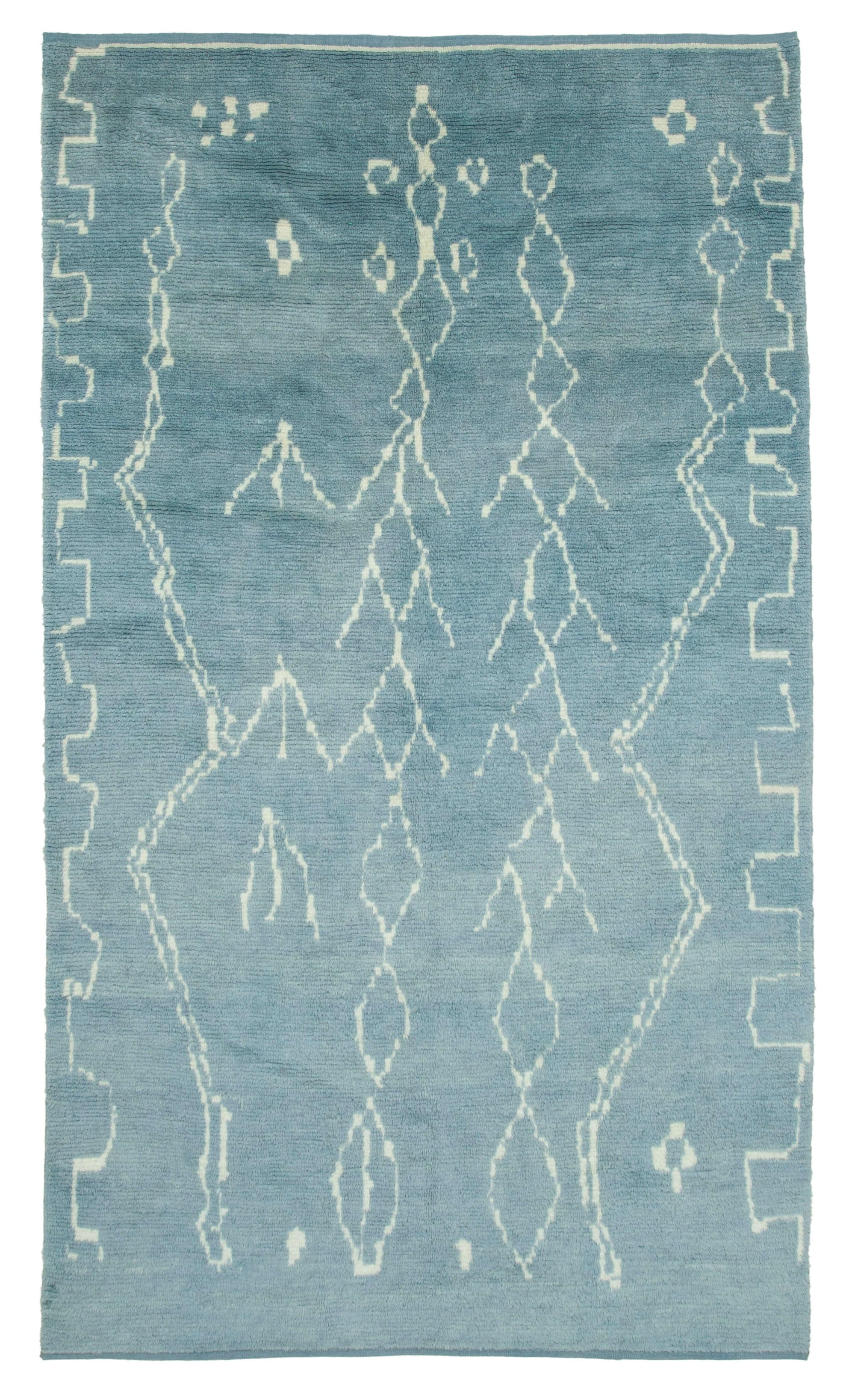 6 x 11 Blue Moroccan Rug - 3159