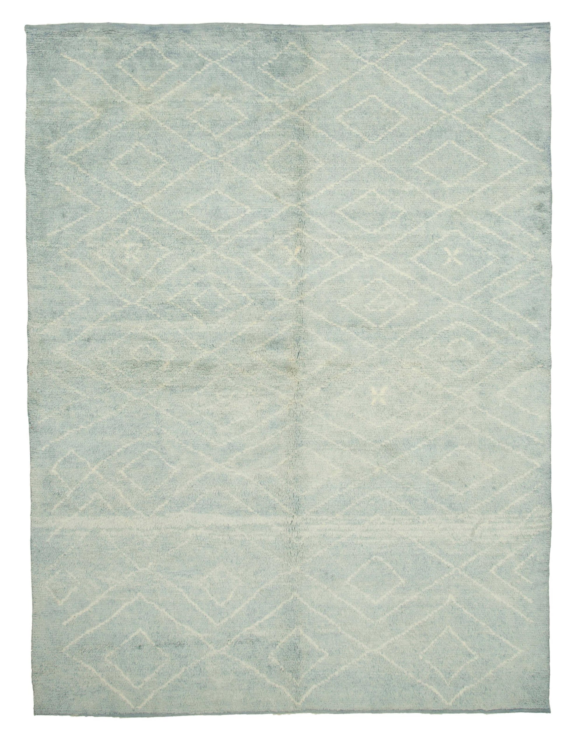 8 x 10 Blue Moroccan Rug - 3160