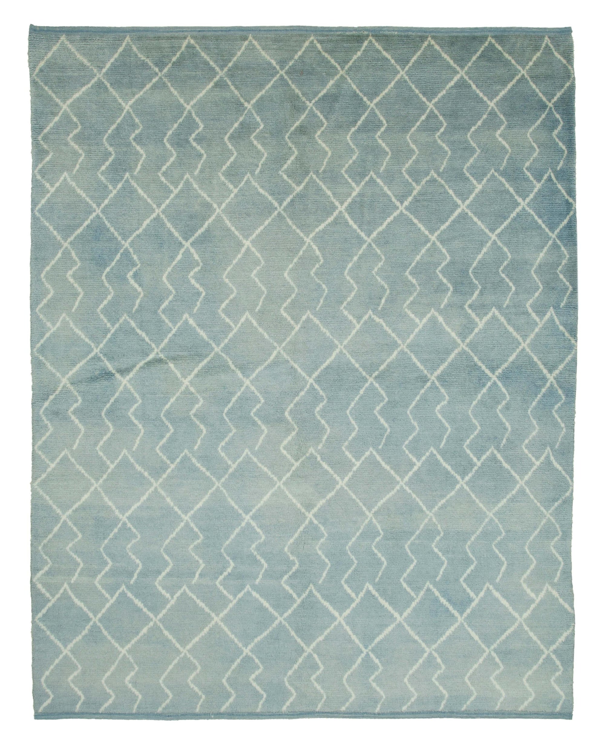 8 x 10 Blue Moroccan Rug - 3161