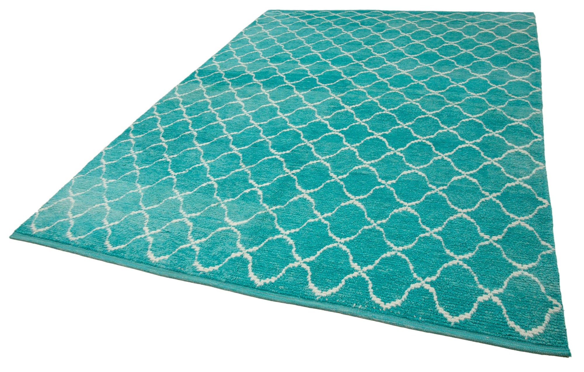 8 x 11 Turquoise Moroccan Rug - 3165