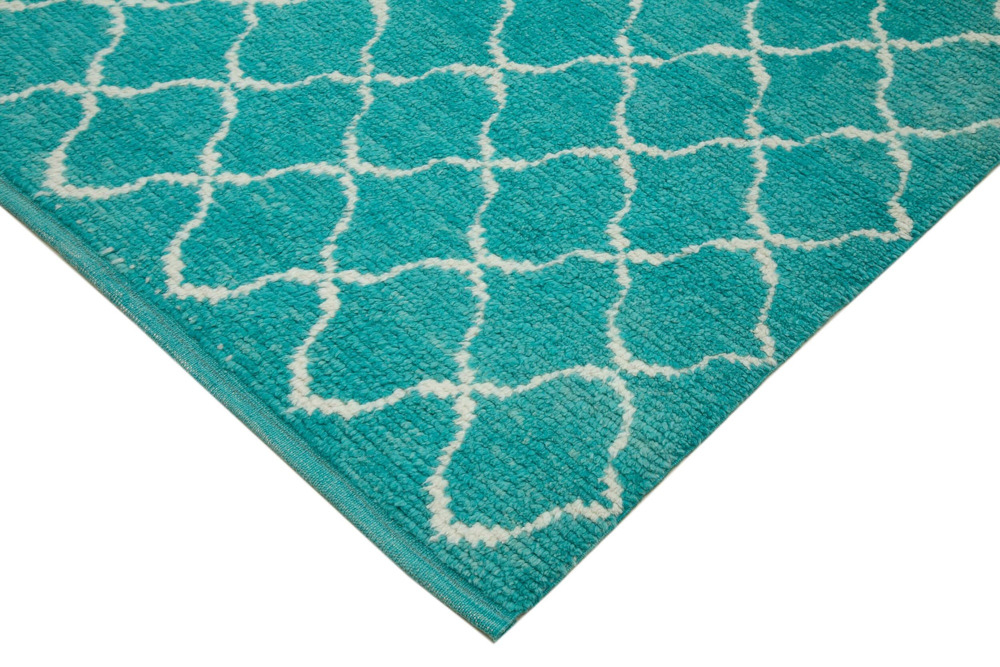 8 x 11 Turquoise Moroccan Rug - 3165