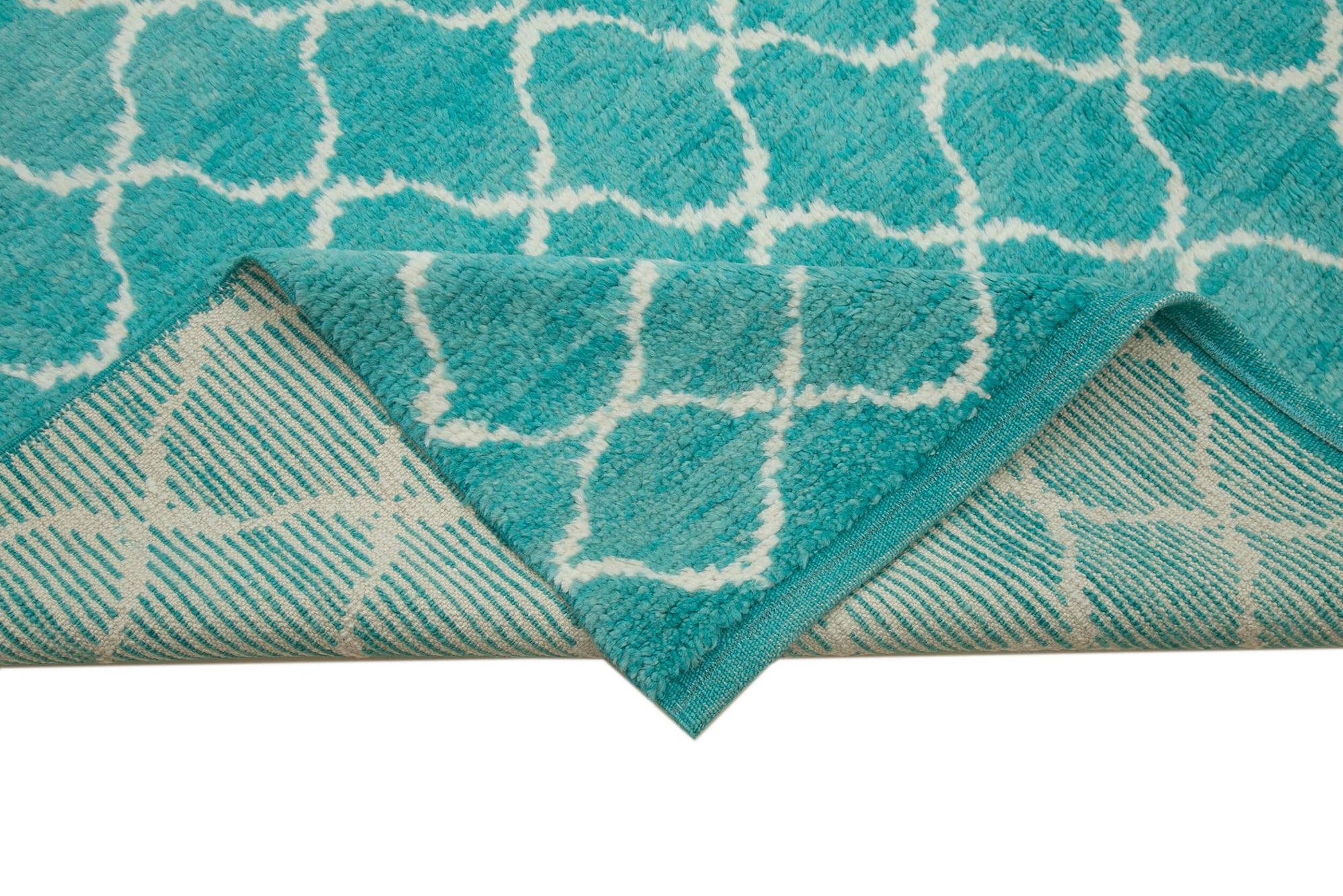 8 x 11 Turquoise Moroccan Rug - 3165