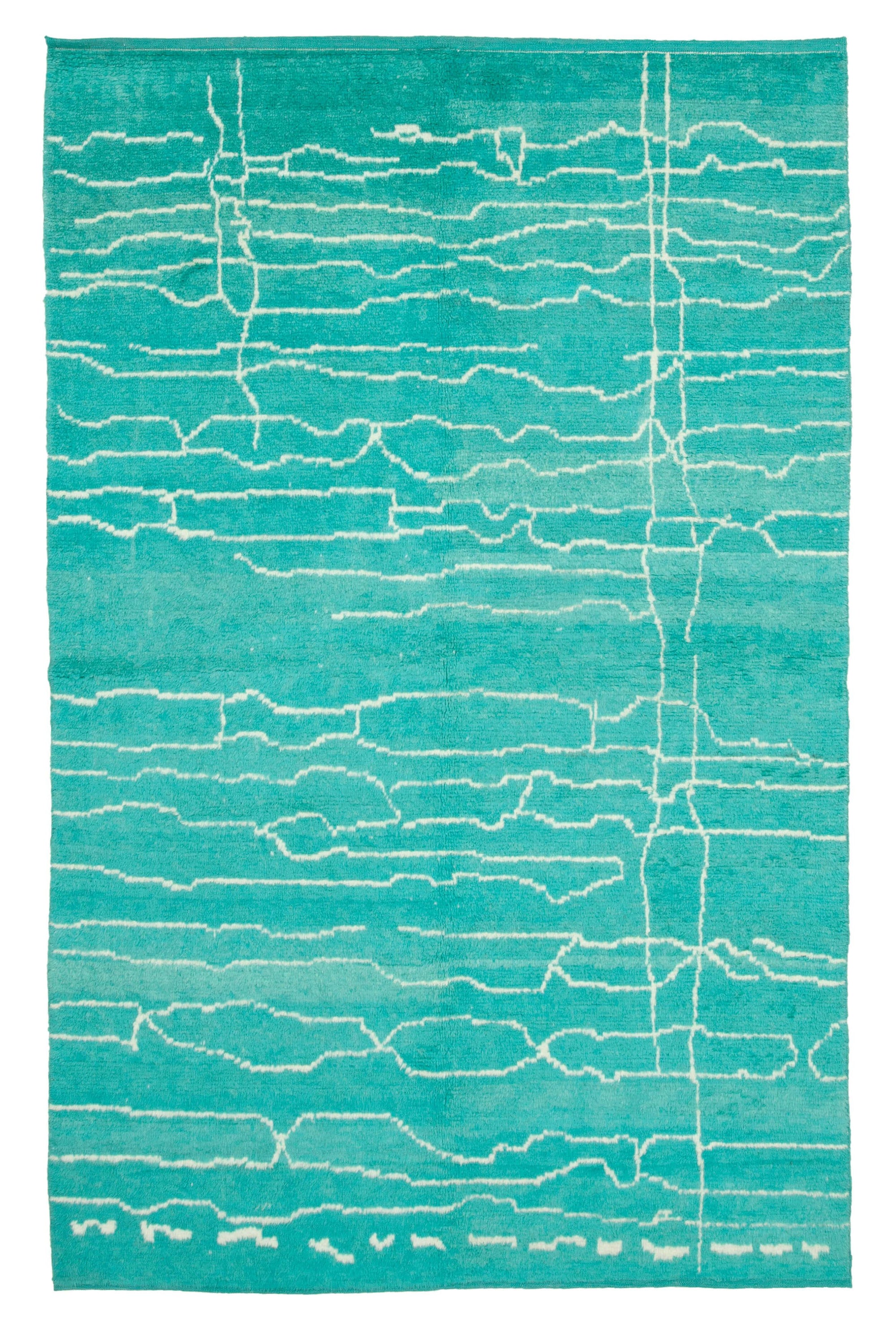 6 x 10 Turquoise Moroccan Rug - 3169