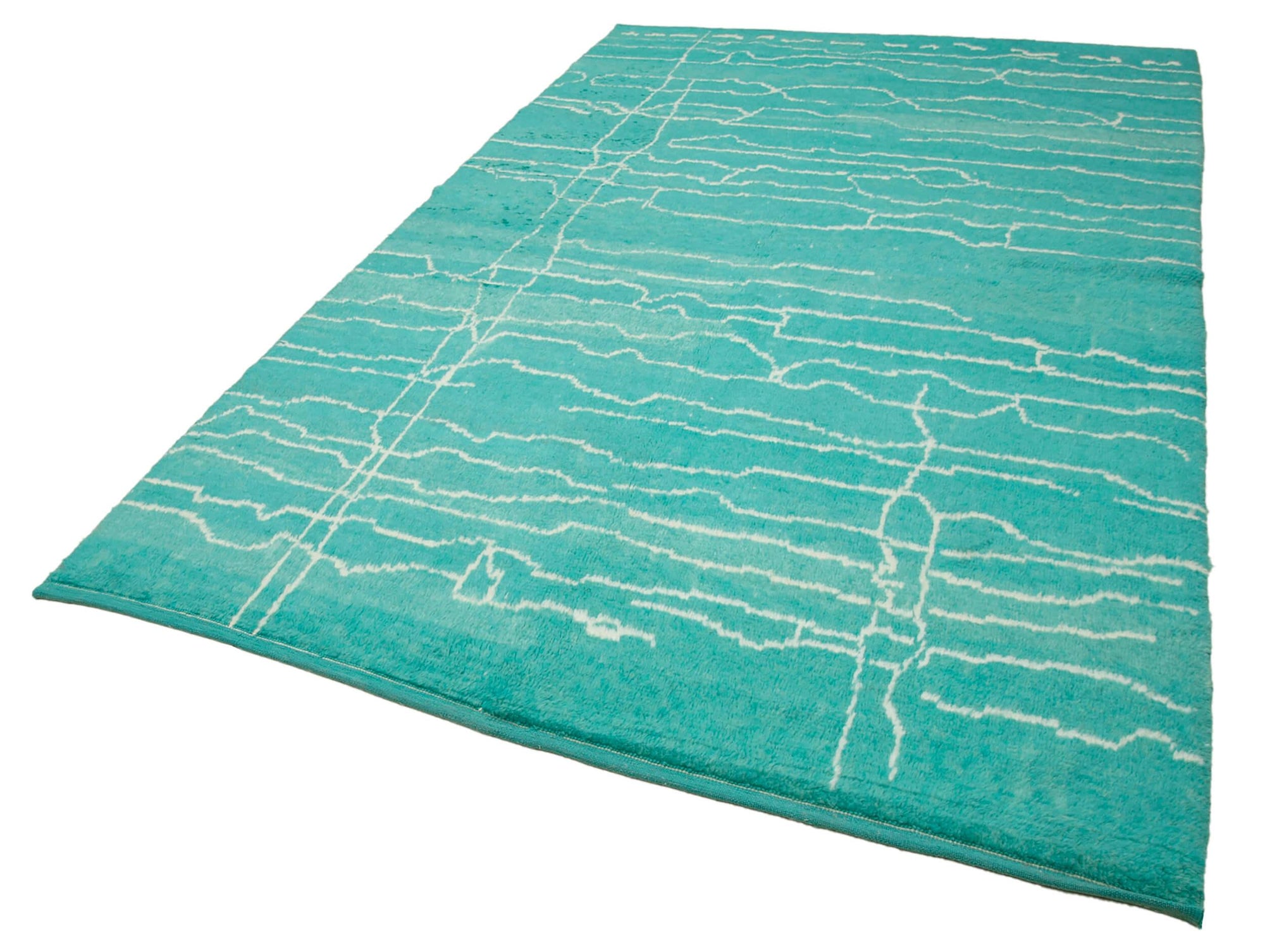 6 x 10 Turquoise Moroccan Rug - 3169