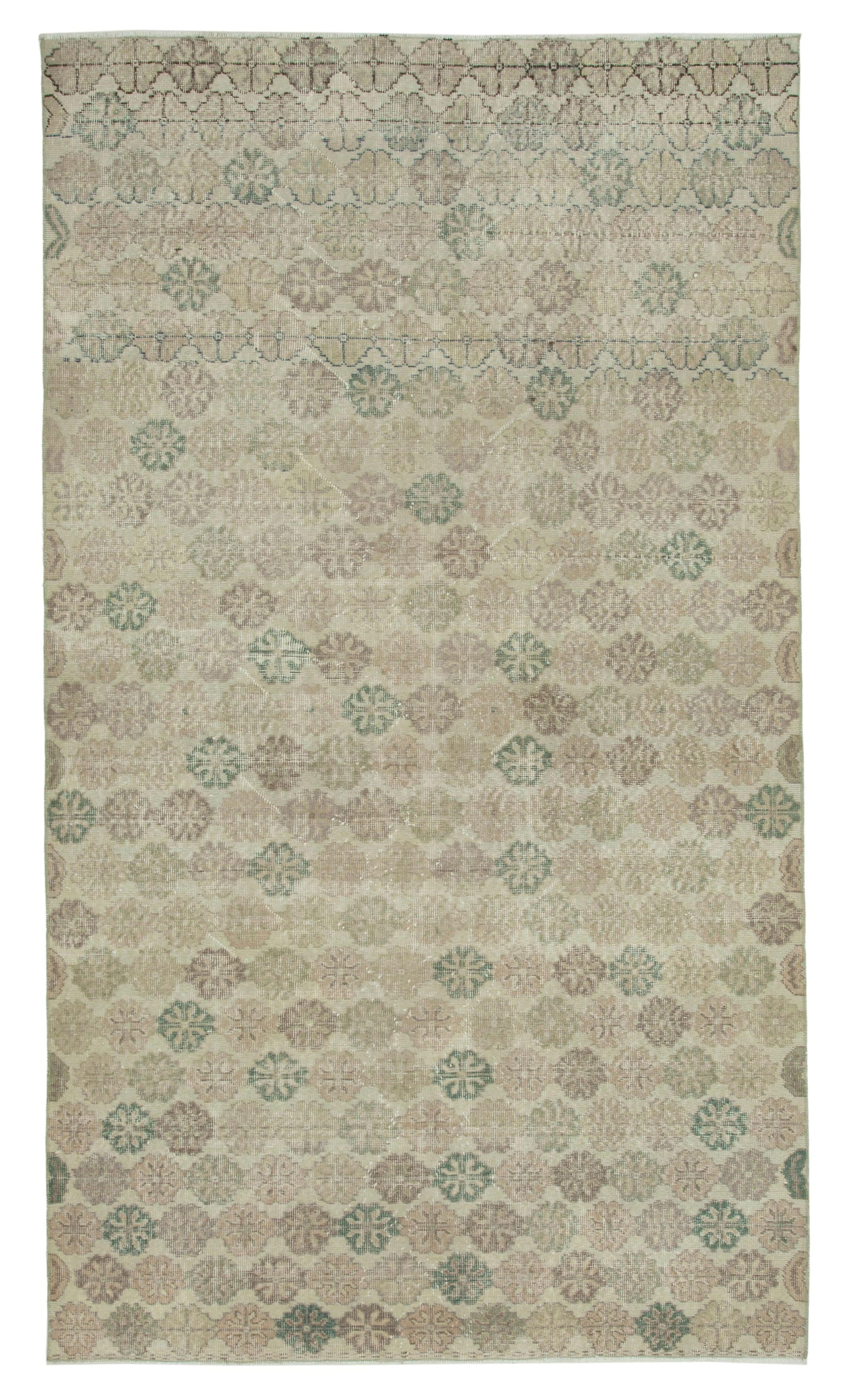 5 x 9 Beige Bohemian Rug  - 3176